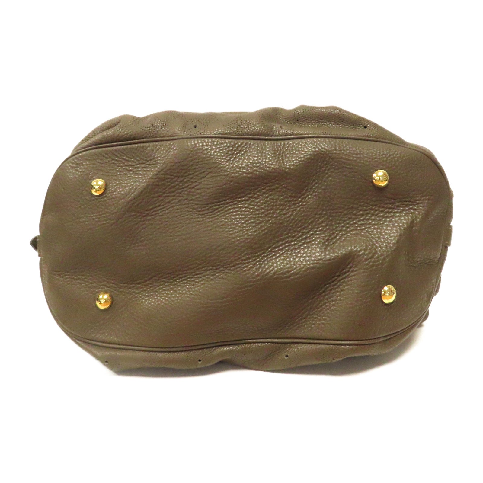 LOUIS VUITTON 【激減優惠】Mahina Ladies Mahina Leather金扣手挽袋灰色