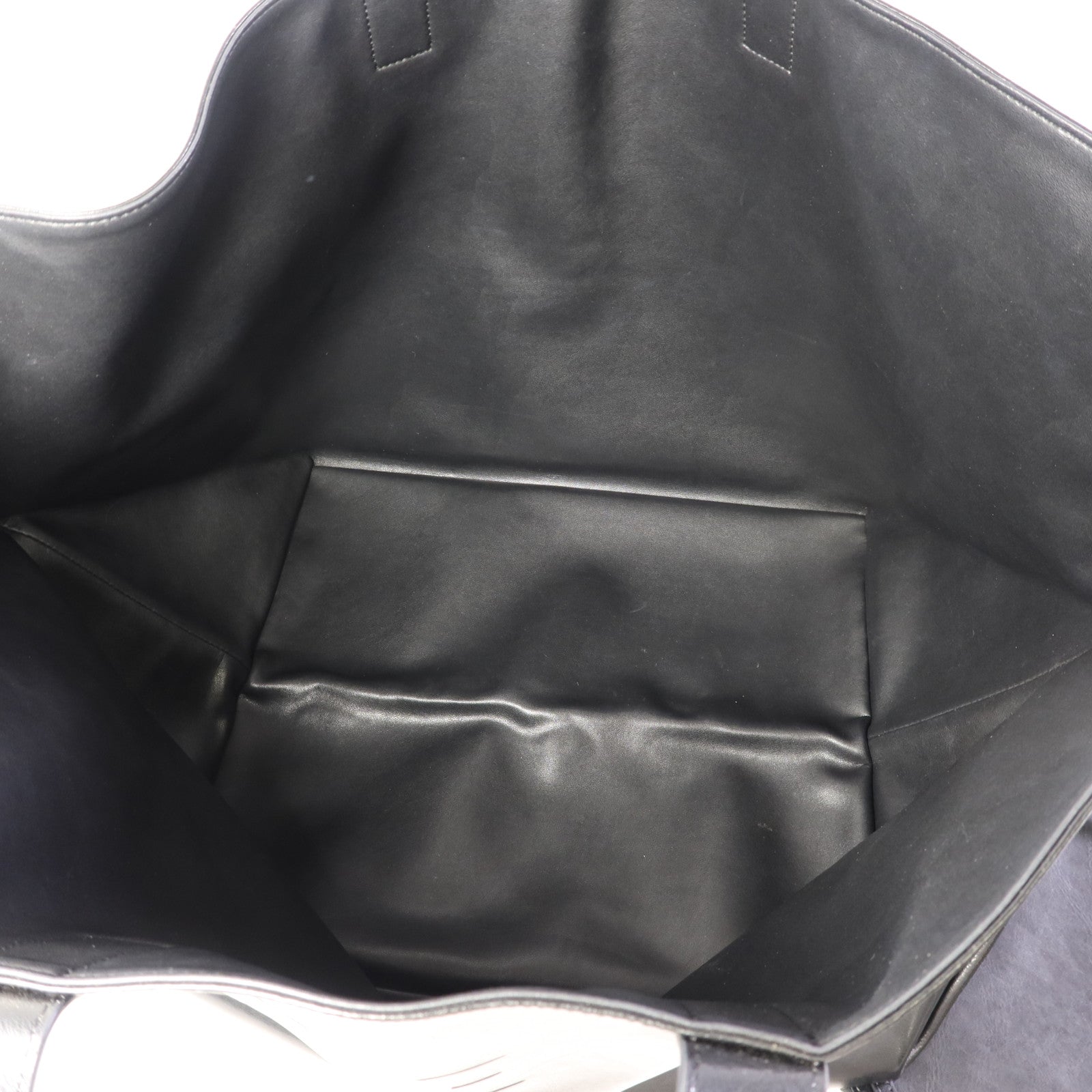 CELINE 牛皮皮革Tote Bag銀扣手挽袋