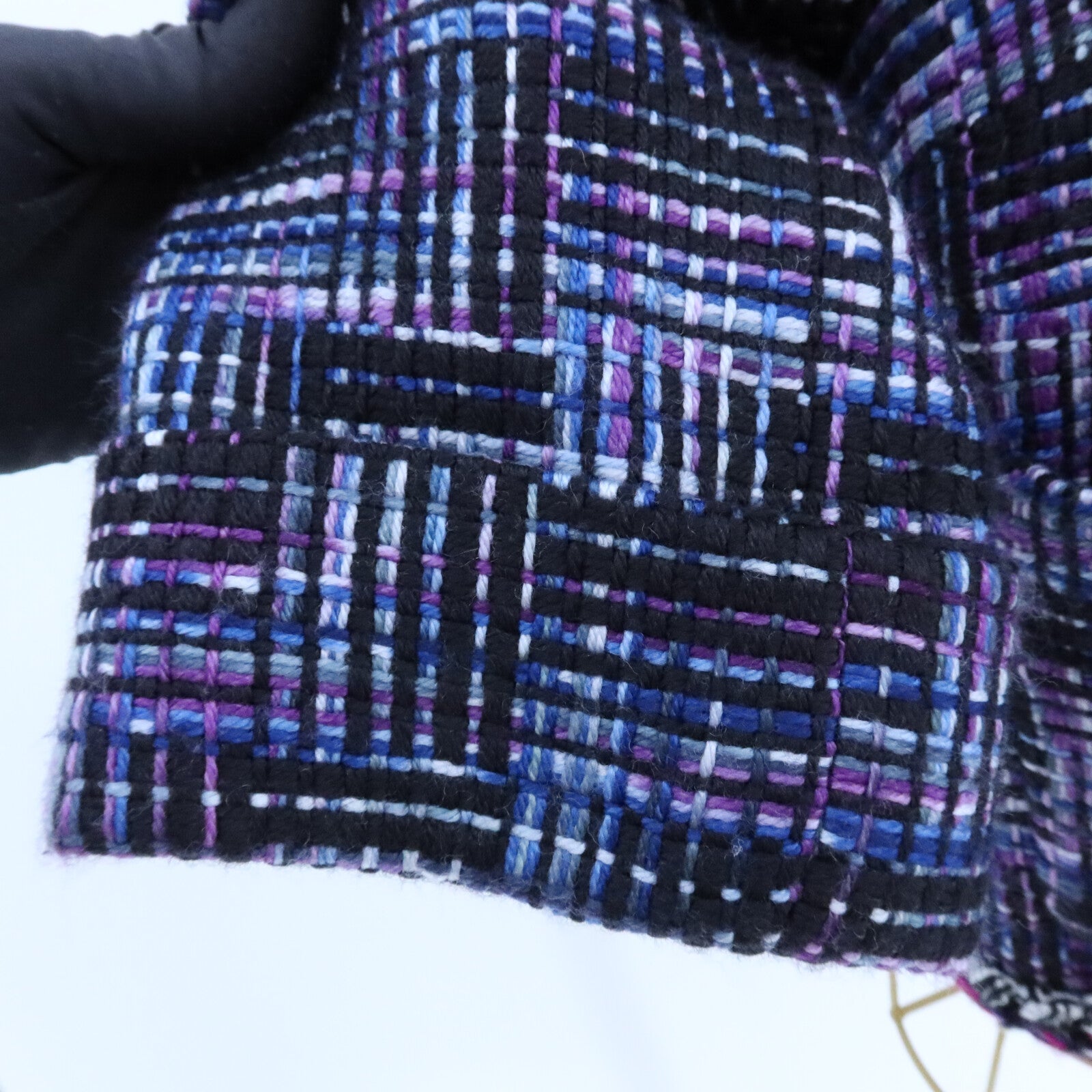 CHANEL Wool/Polyamide Tweed Collarless Jacket外套
