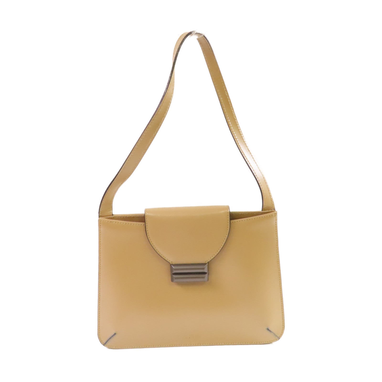 BALLY 牛皮皮革Handbag手挽袋杏色