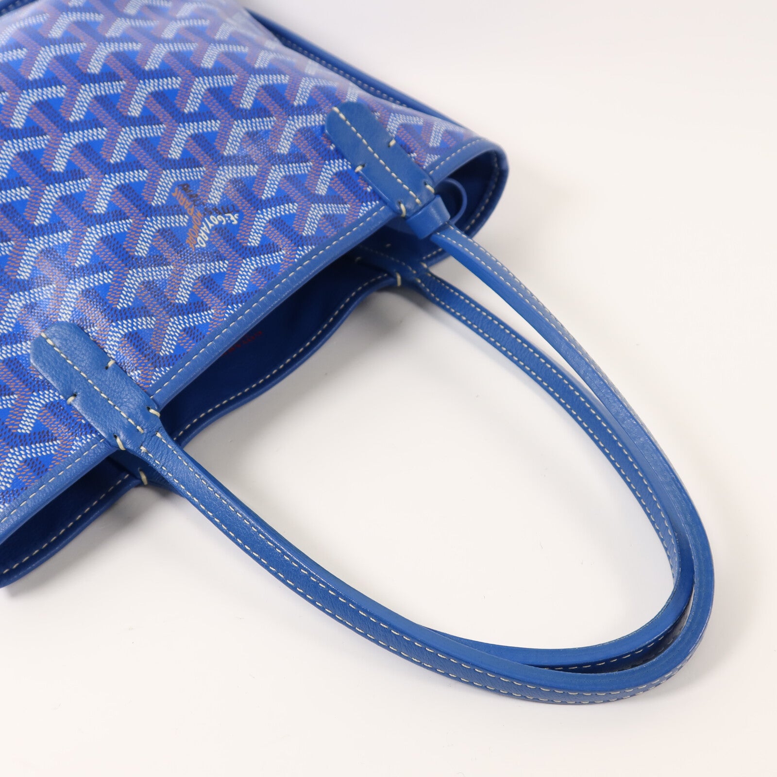 GOYARD 塗層帆布Anjou Mini銀扣手挽袋