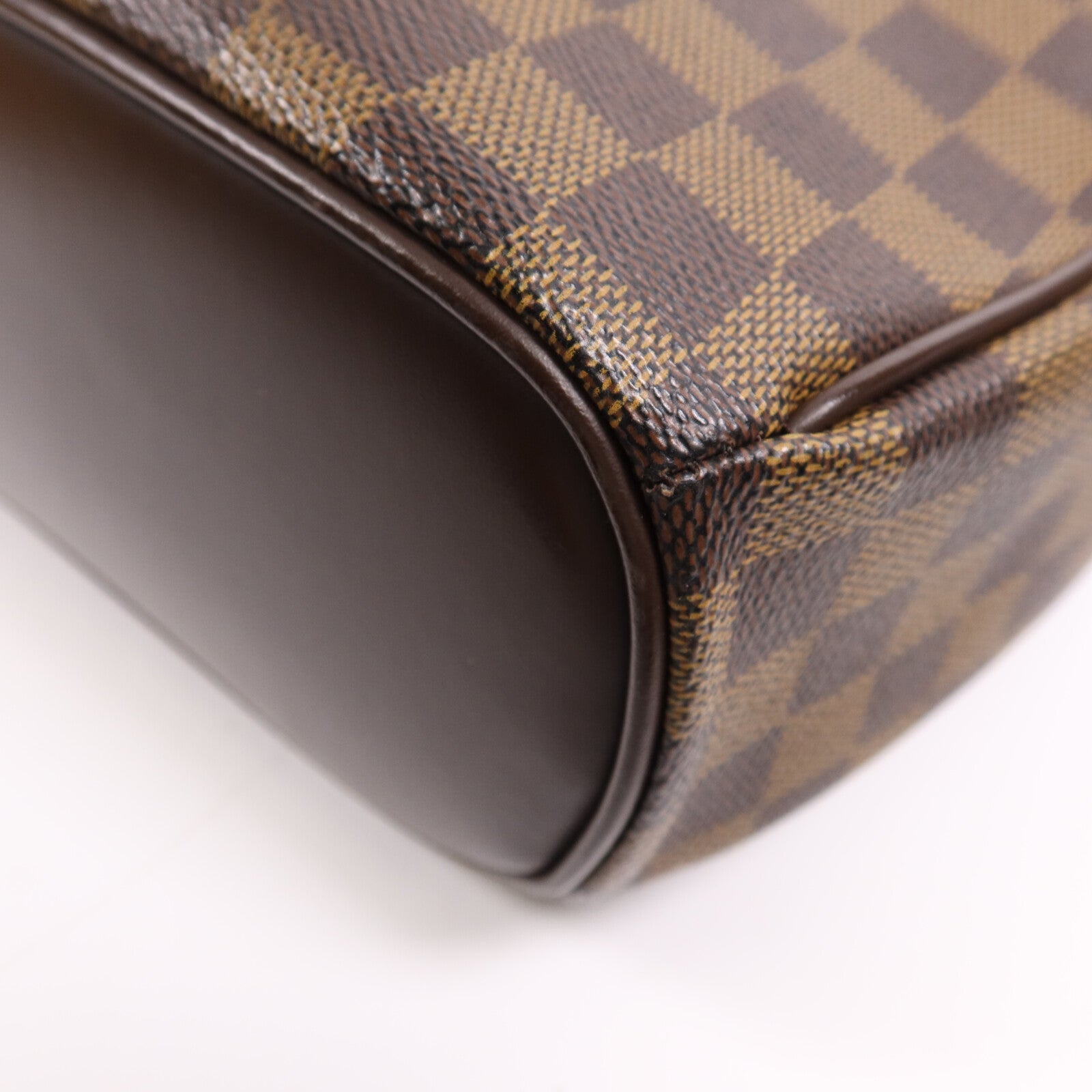 LOUIS VUITTON Damier Ebene Sarria Horizontal金扣手挽袋