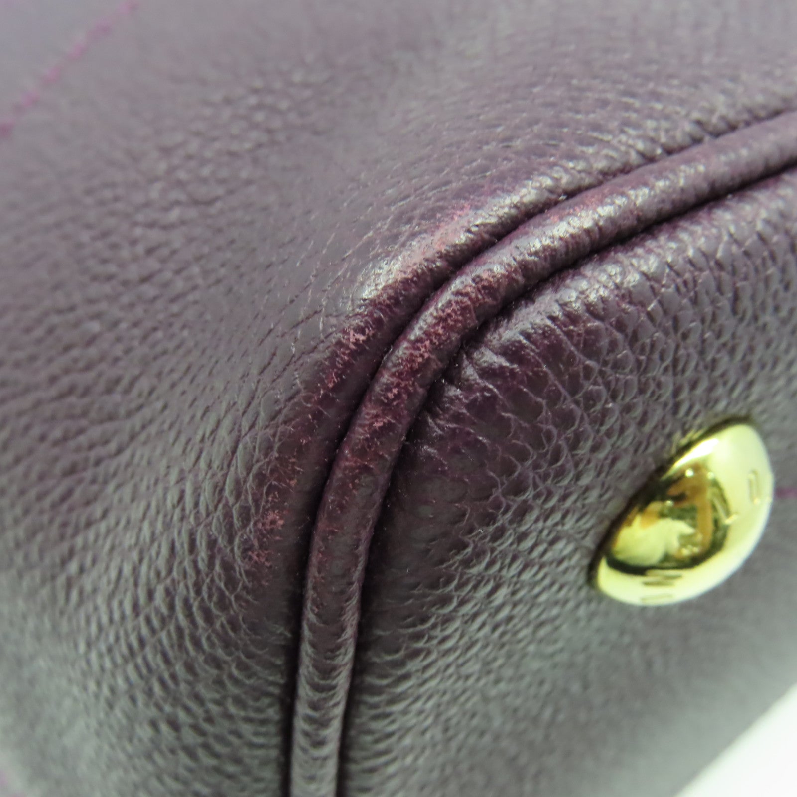 LOUIS VUITTON 【激減優惠】Monogram Empreinte Citadine PM Shoulder Bag金扣肩背袋紫色