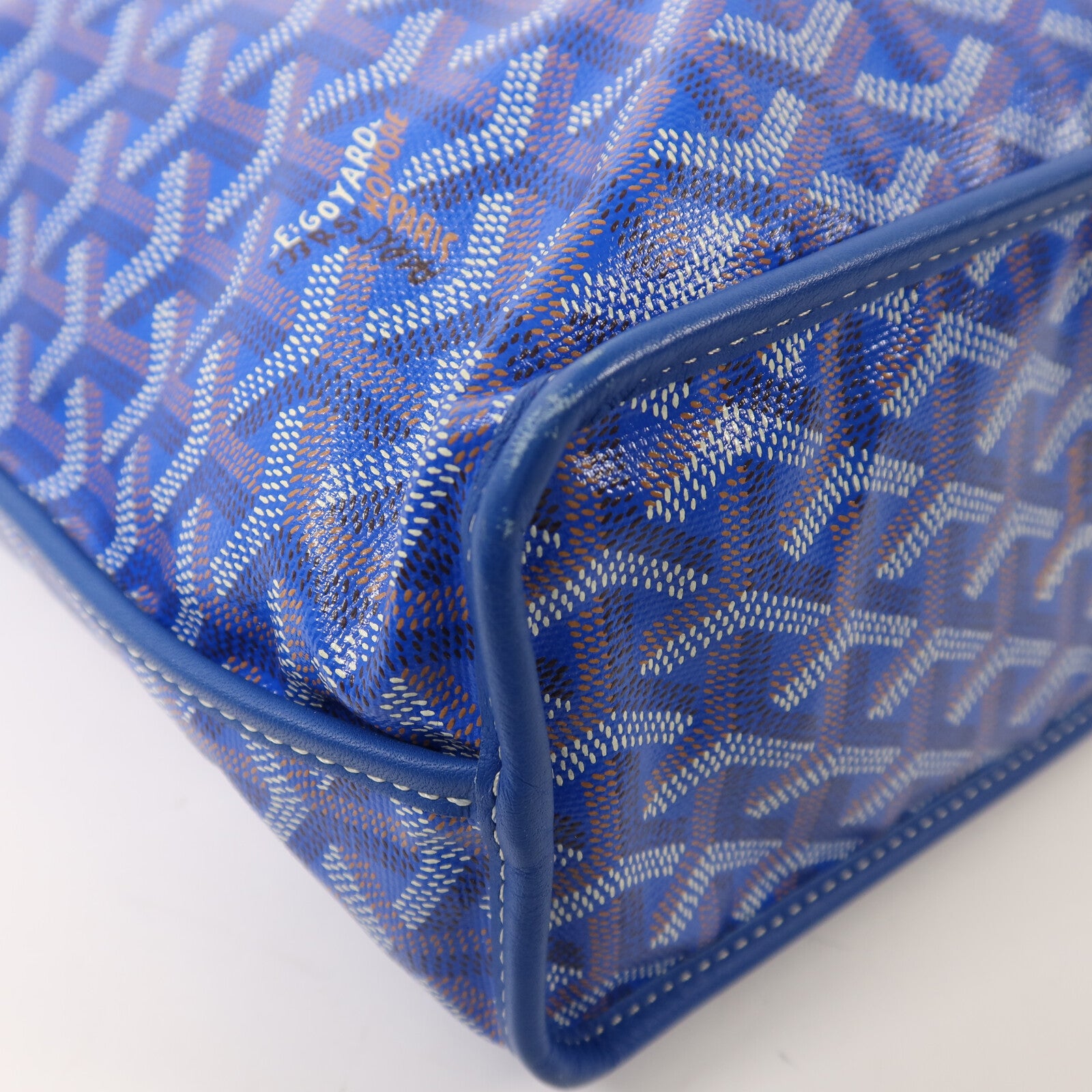 GOYARD 塗層帆布Anjou Mini銀扣手挽袋