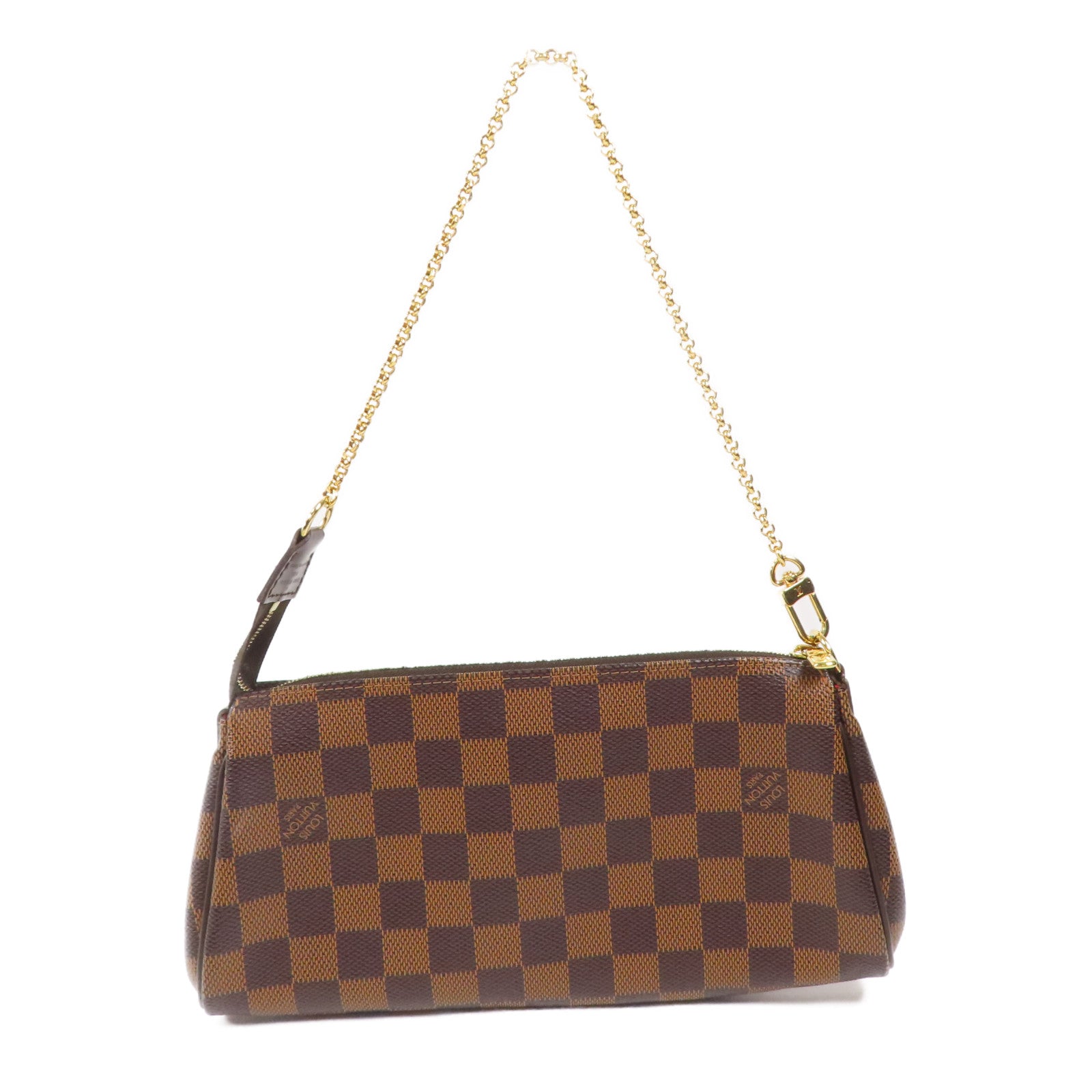 LOUIS VUITTON Damier Eva金扣手挽肩背兩用袋