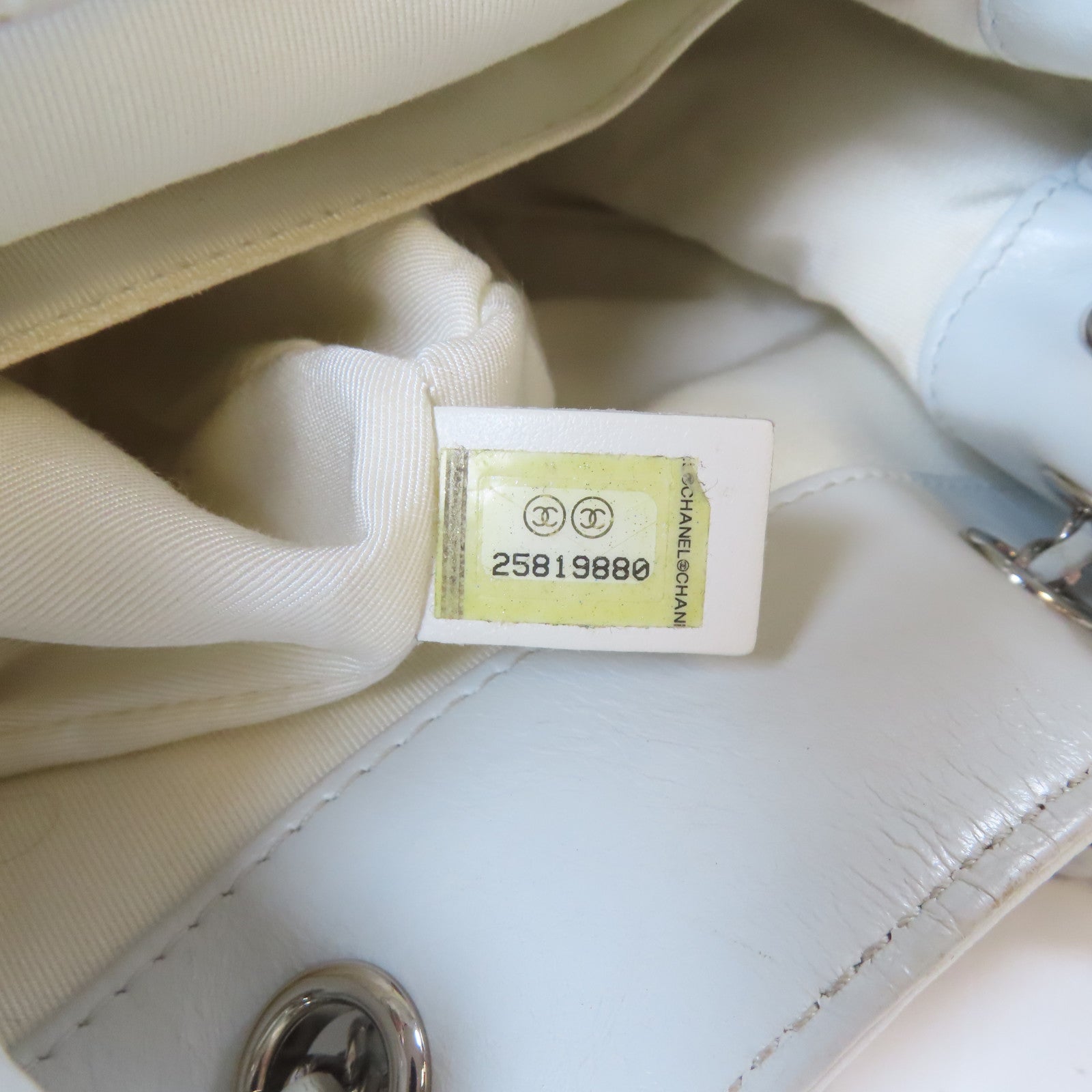 CHANEL 【激減優惠】菱格牛皮皮革Chain Shoulder Bag銀扣鏈帶肩背袋灰色