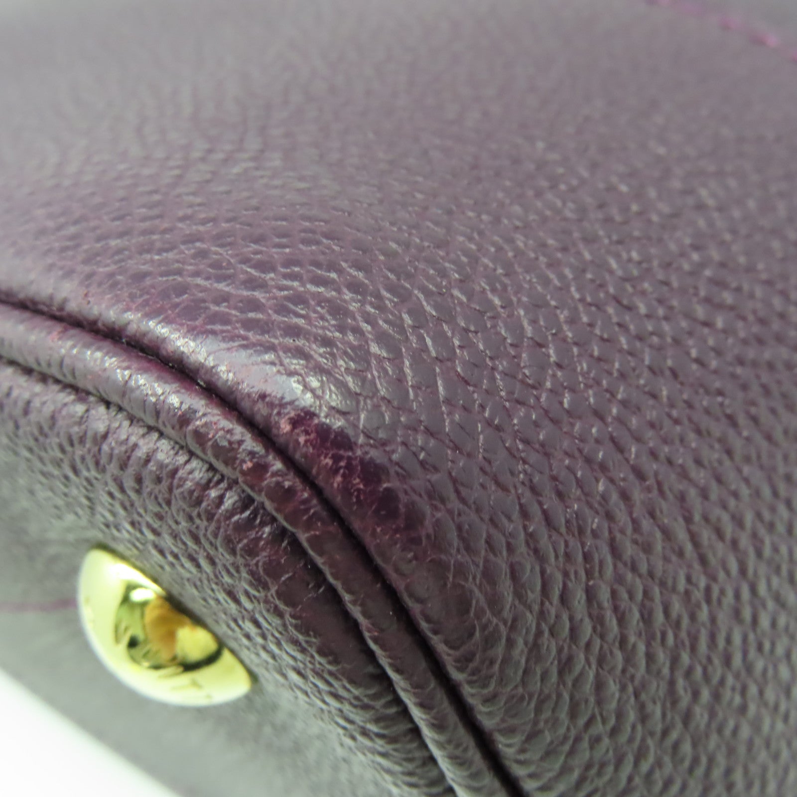 LOUIS VUITTON 【激減優惠】Monogram Empreinte Citadine PM Shoulder Bag金扣肩背袋紫色