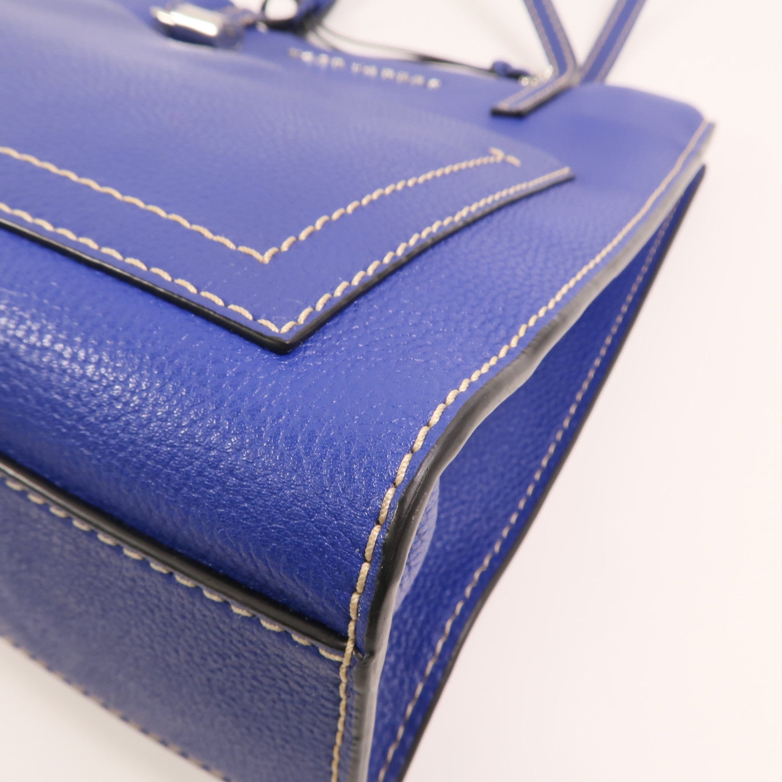 MARC JACOBS 牛皮皮革Shoulder Tote銀扣肩背袋