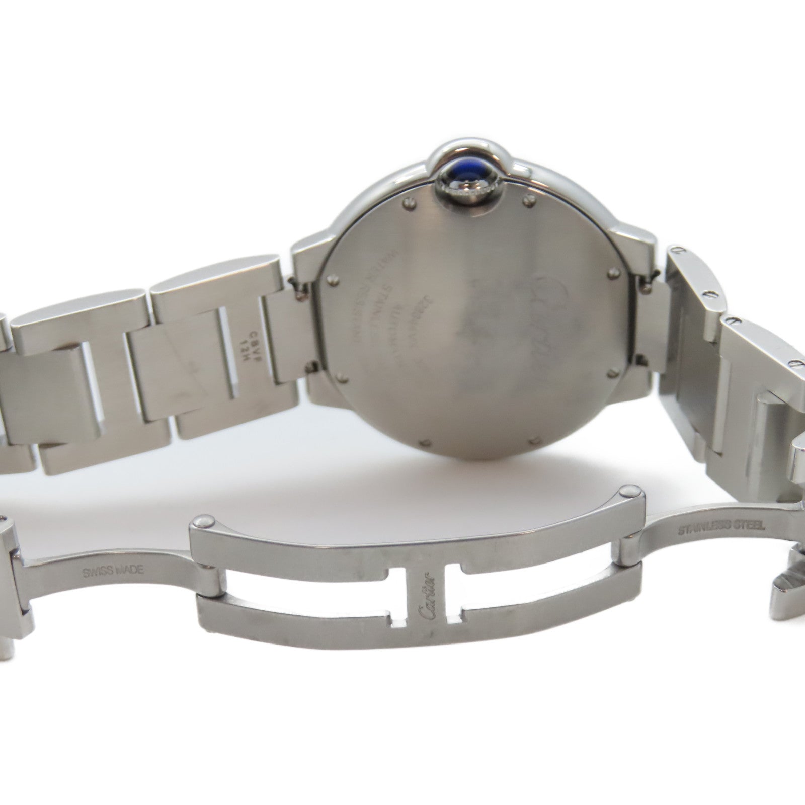 CARTIER Ballon Bleu不鏽鋼手錶自動機芯銀色