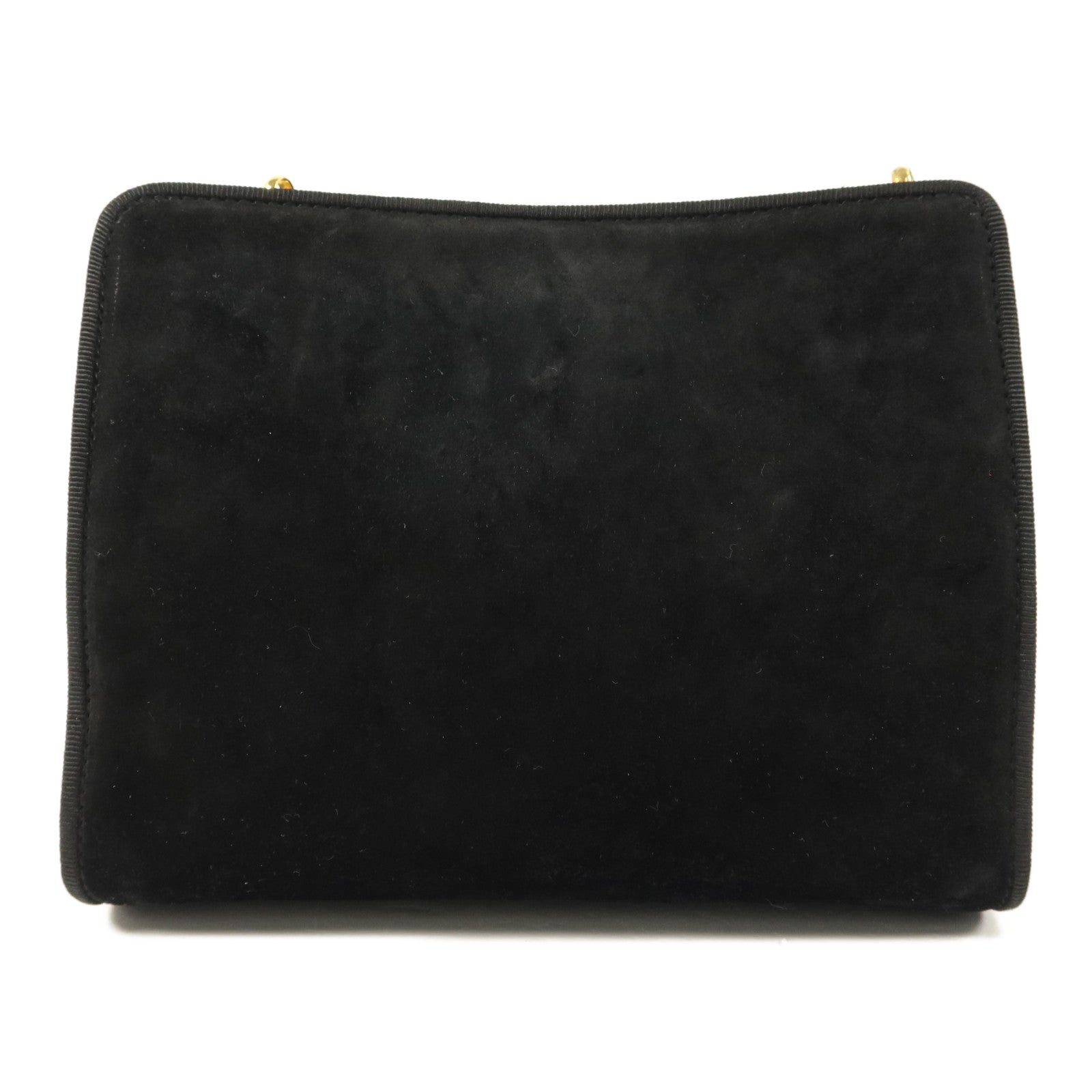 Salvatore Ferragamo 麂皮皮革Shoulder Bag鏈帶肩背袋