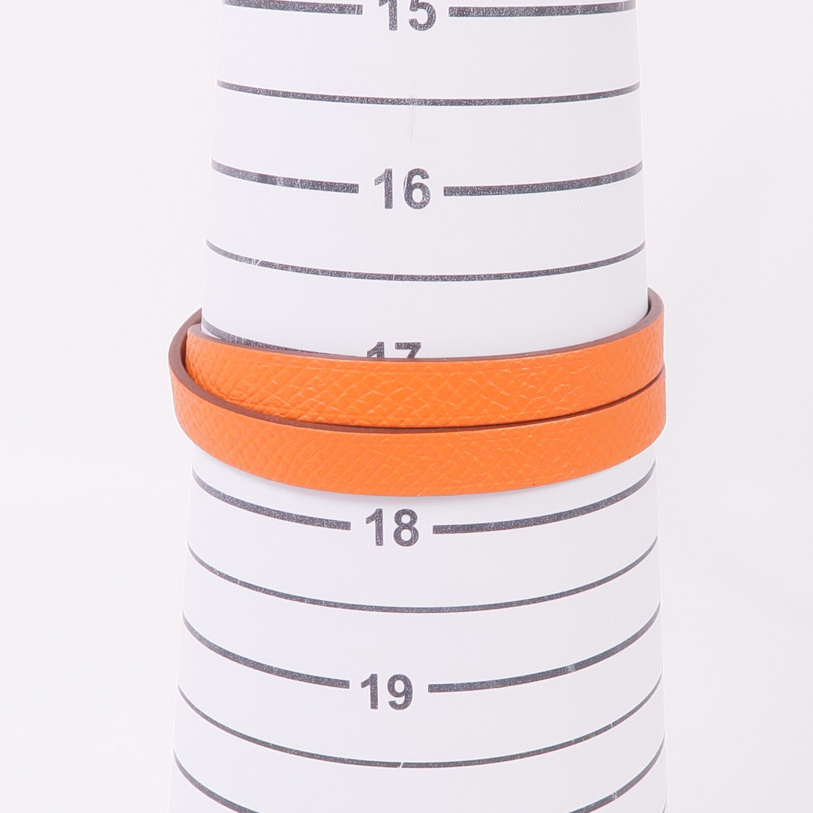 HERMES Epsom/Swift皮革Behapi Double Tour Bracelet金扣手帶