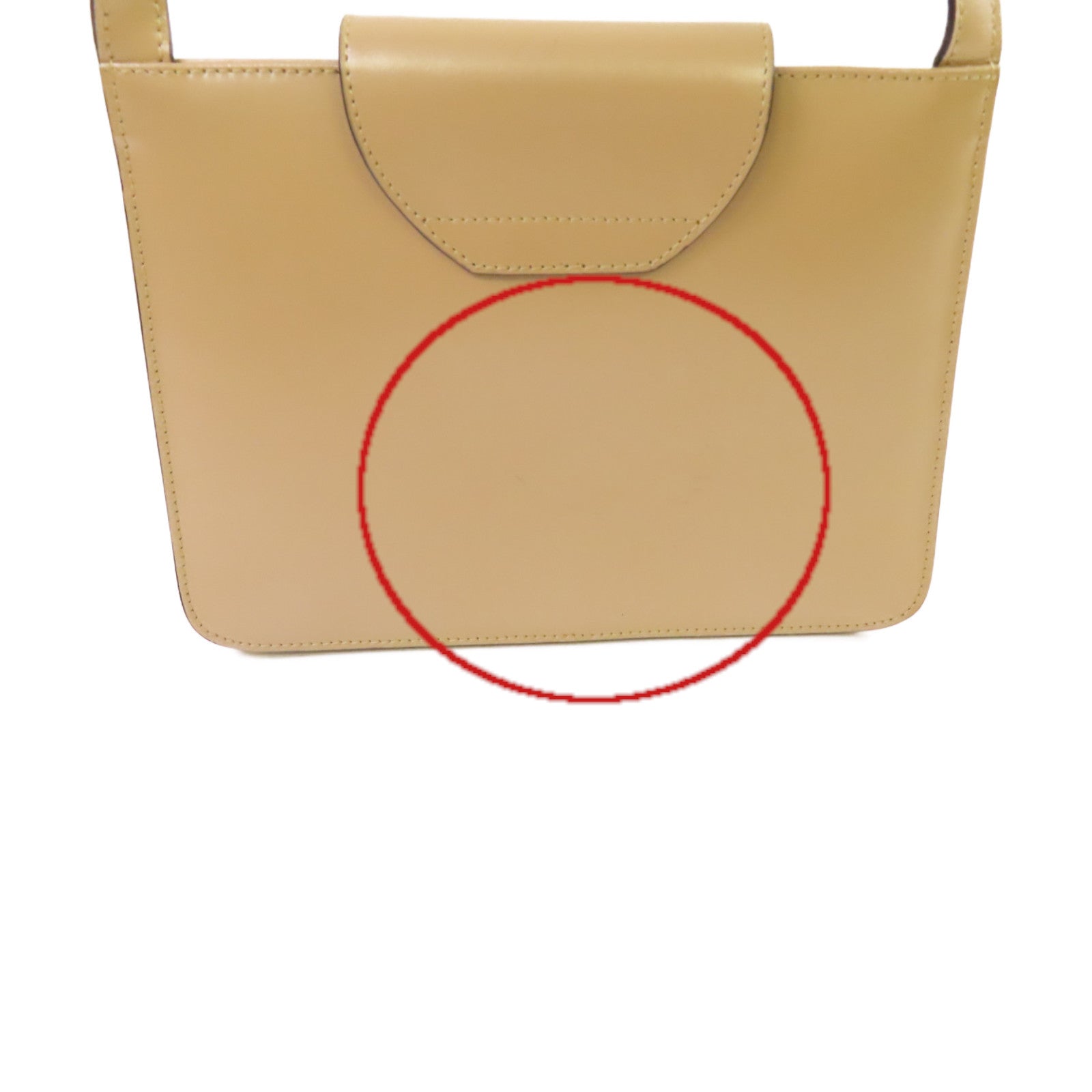 BALLY 牛皮皮革Handbag手挽袋杏色