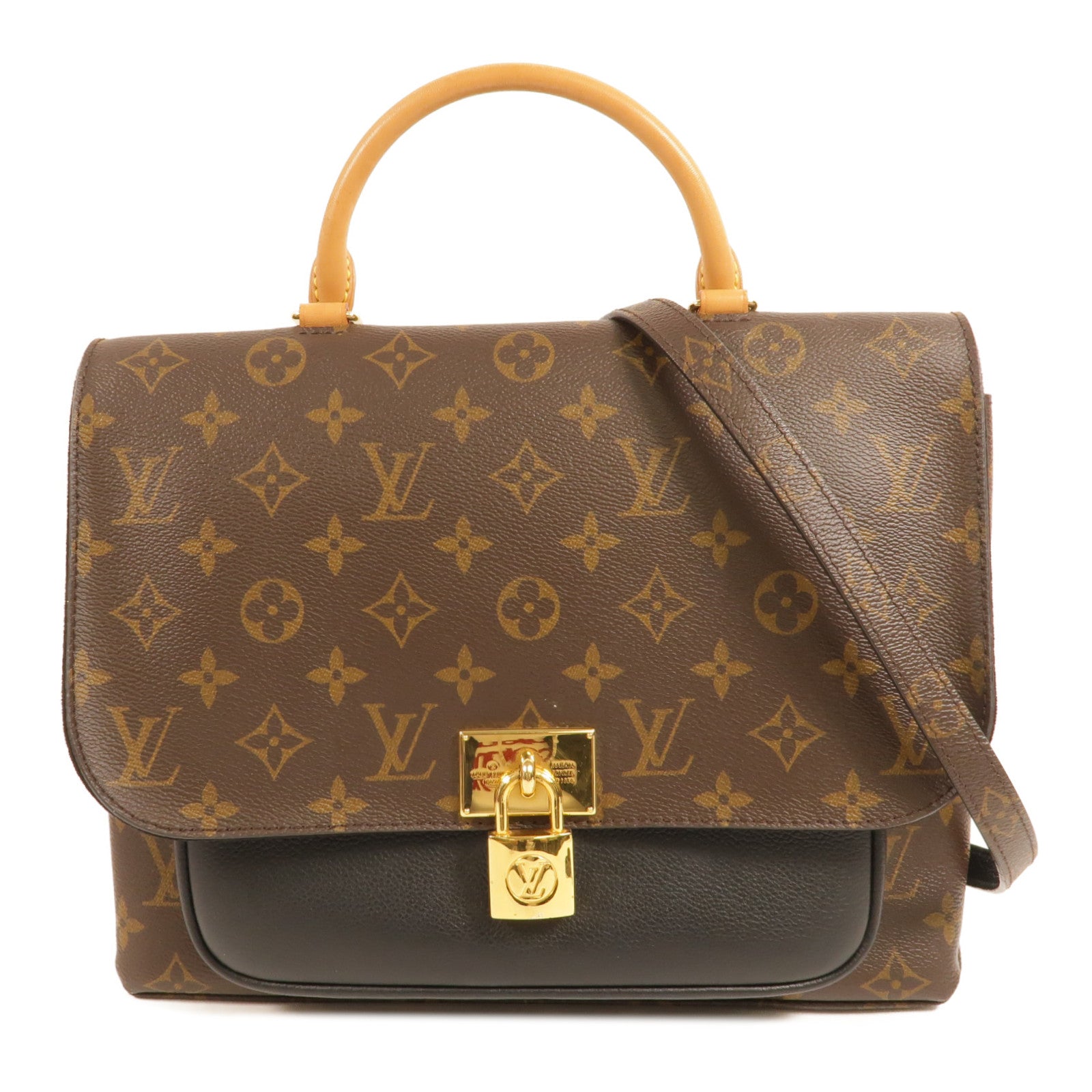 LOUIS VUITTON Monogram Marignan金扣手挽肩背兩用袋
