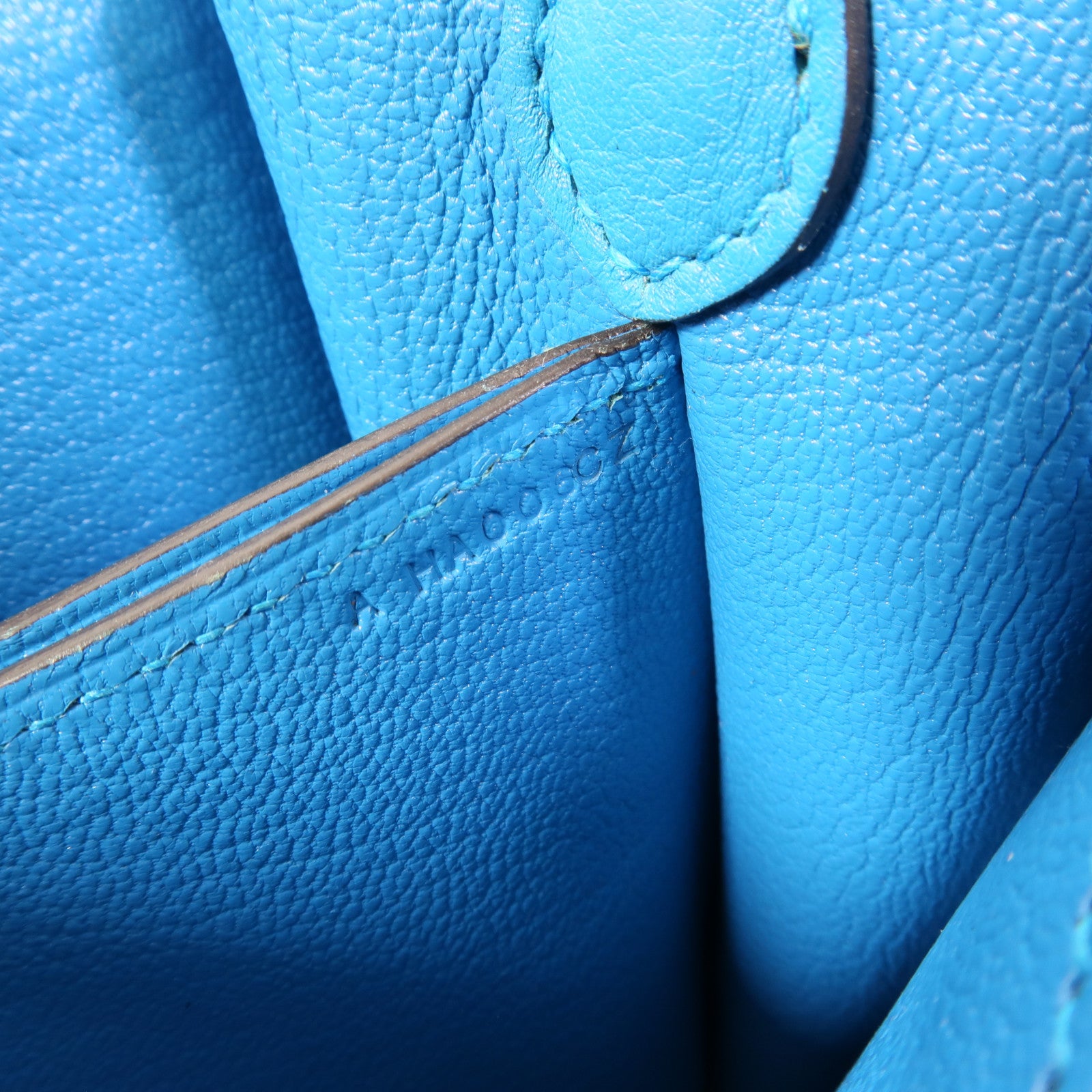 HERMES Evercolor皮革Roulis Mini肩背袋Bleu Zanzibar