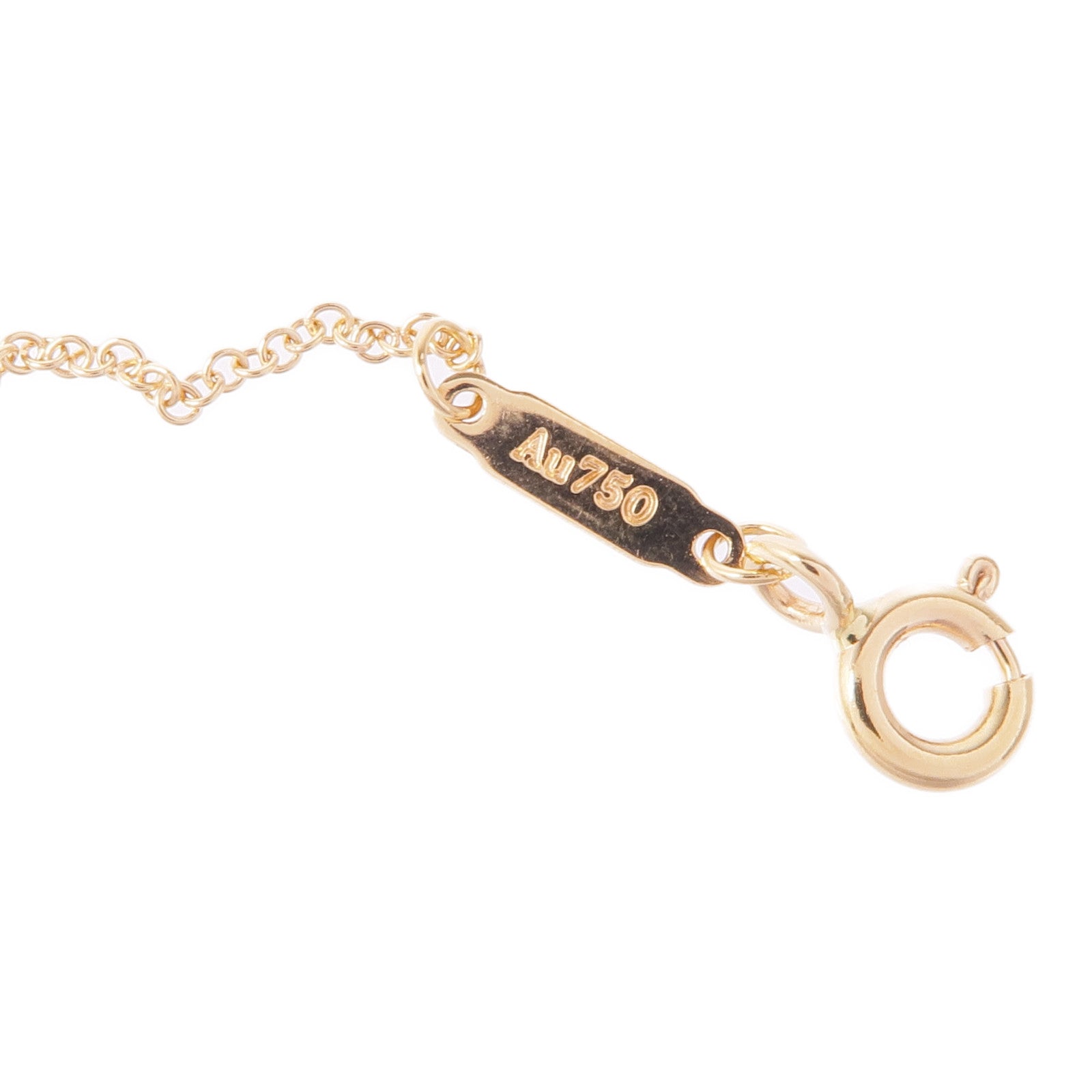 TIFFANY＆CO 18K玫瑰金T Smile Necklace項鍊