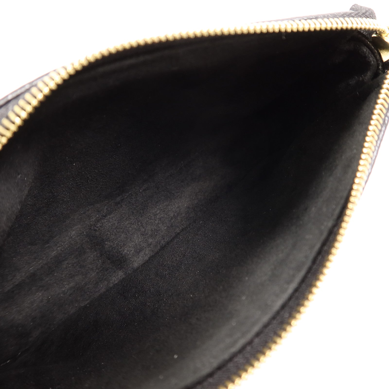 LOUIS VUITTON Monogram Empreinte Mini Pochette鏈帶手挽袋