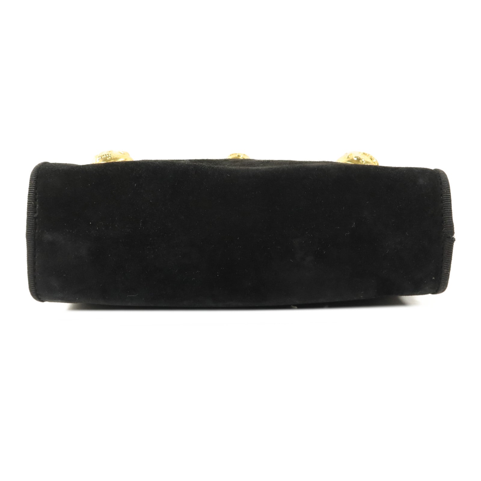 Salvatore Ferragamo 麂皮皮革Shoulder Bag鏈帶肩背袋