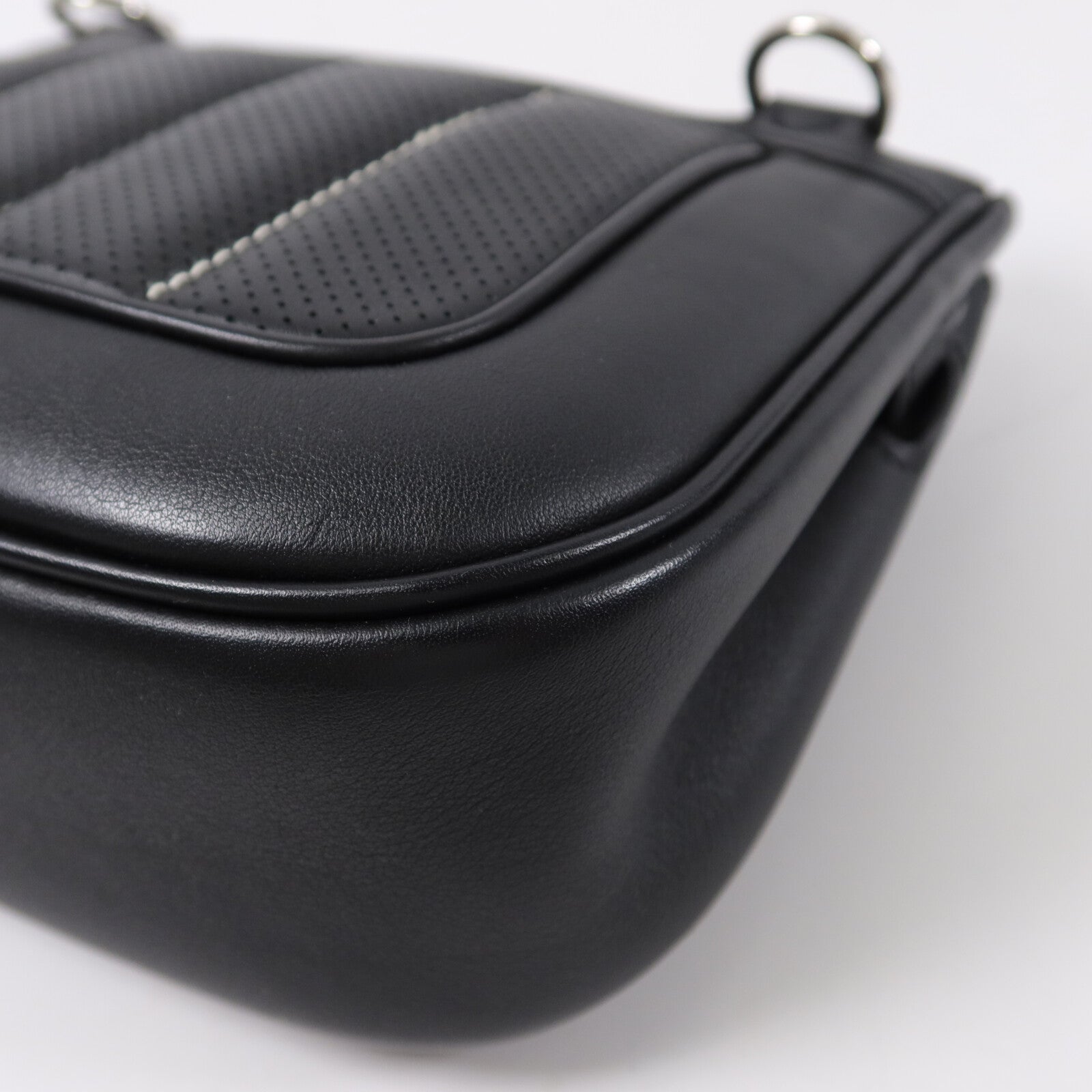 HERMES Swift皮革Berline Mini肩背袋Noir