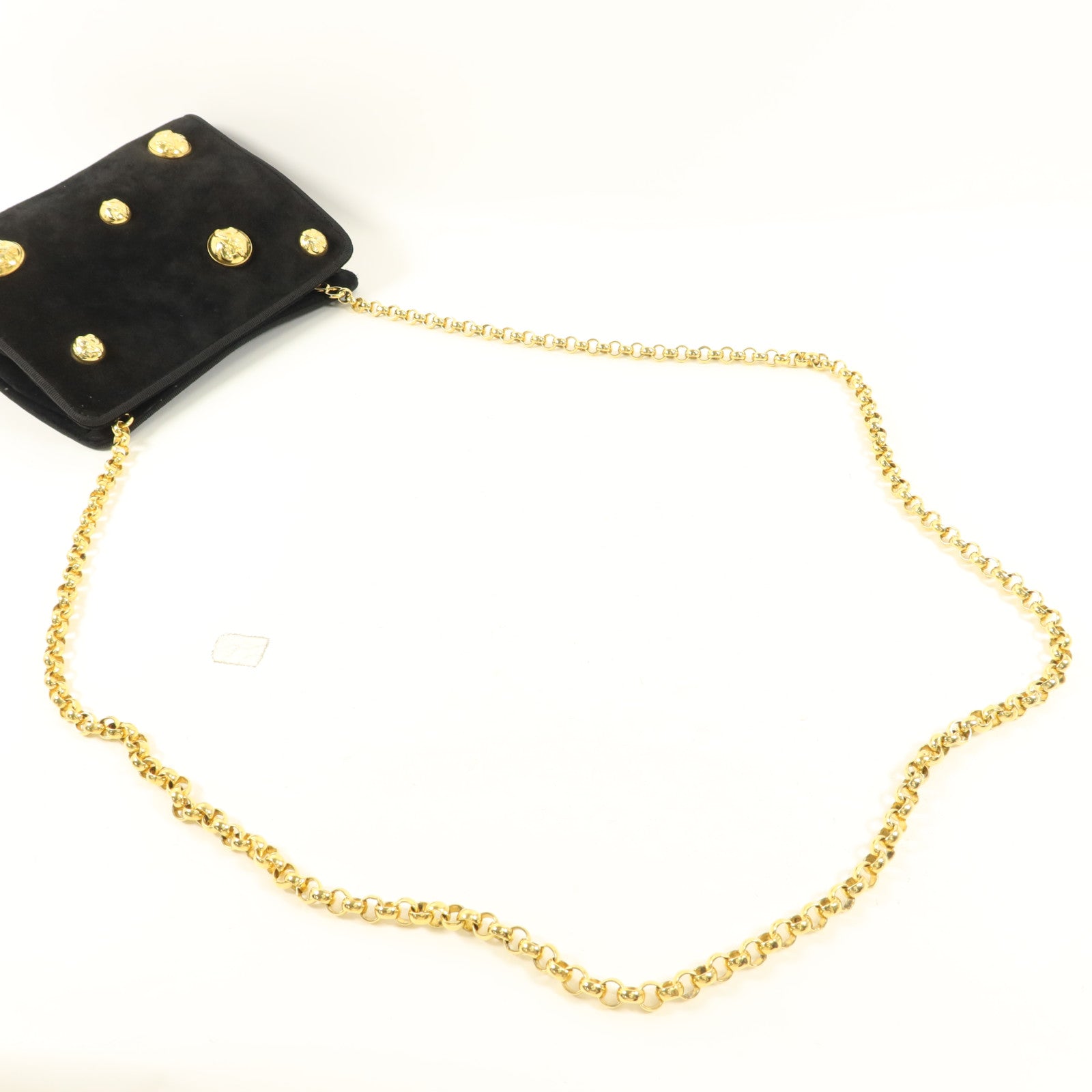 Salvatore Ferragamo 麂皮皮革Shoulder Bag鏈帶肩背袋