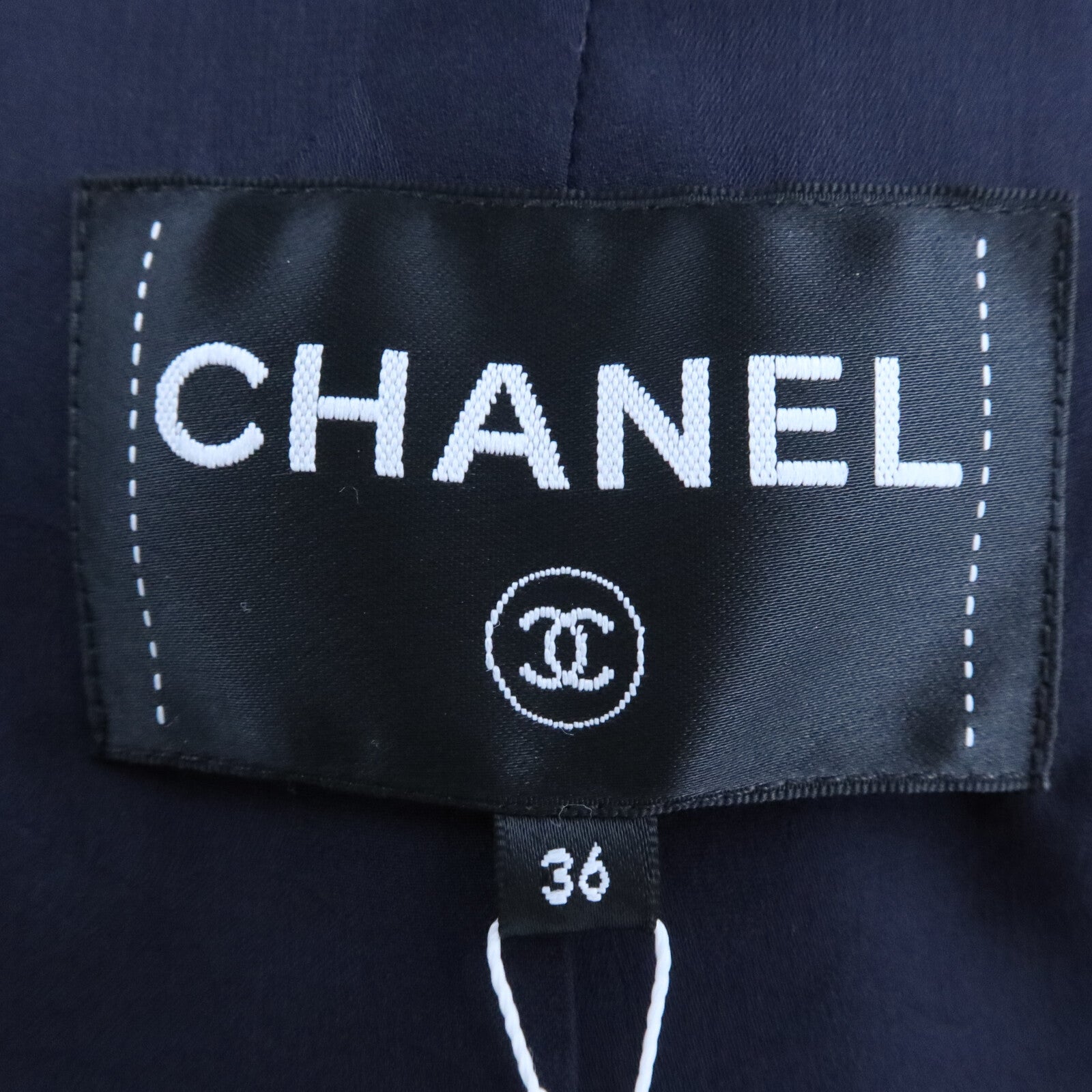 CHANEL Wool/Polyamide Tweed Collarless Jacket外套