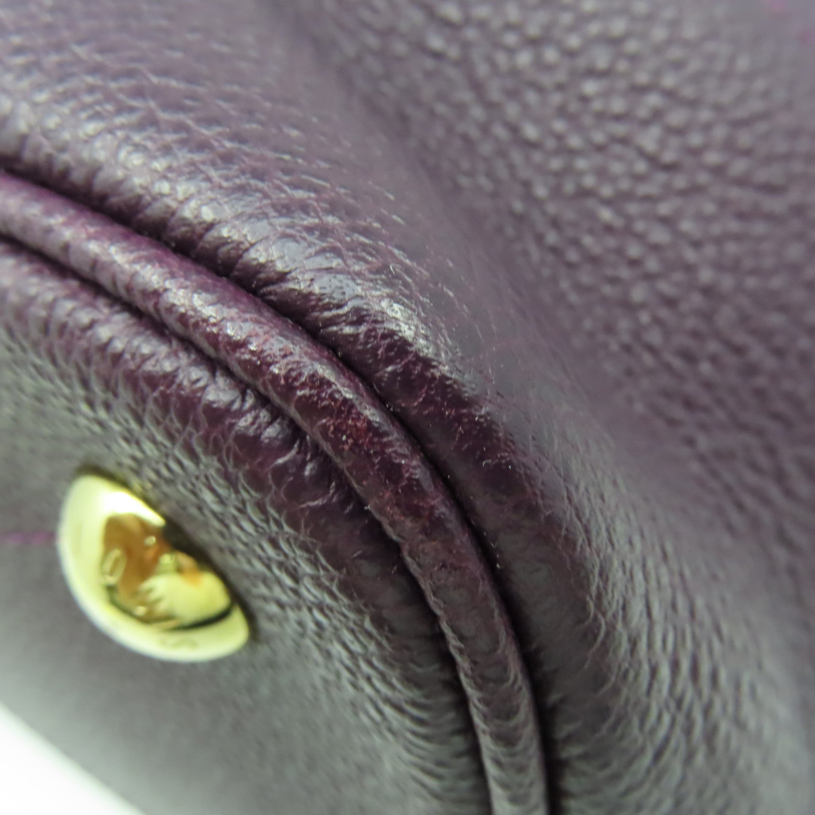 LOUIS VUITTON 【激減優惠】Monogram Empreinte Citadine PM Shoulder Bag金扣肩背袋紫色