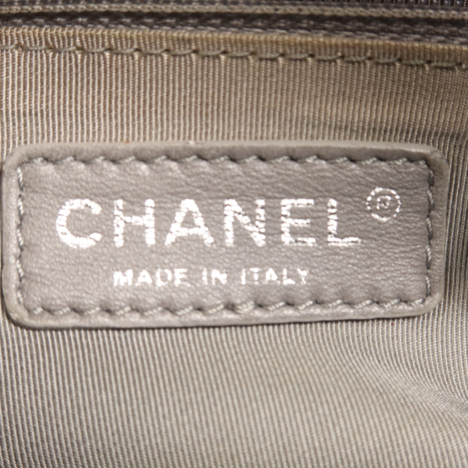 CHANEL 尼龍Shoulder Bag銀扣鏈帶肩背袋