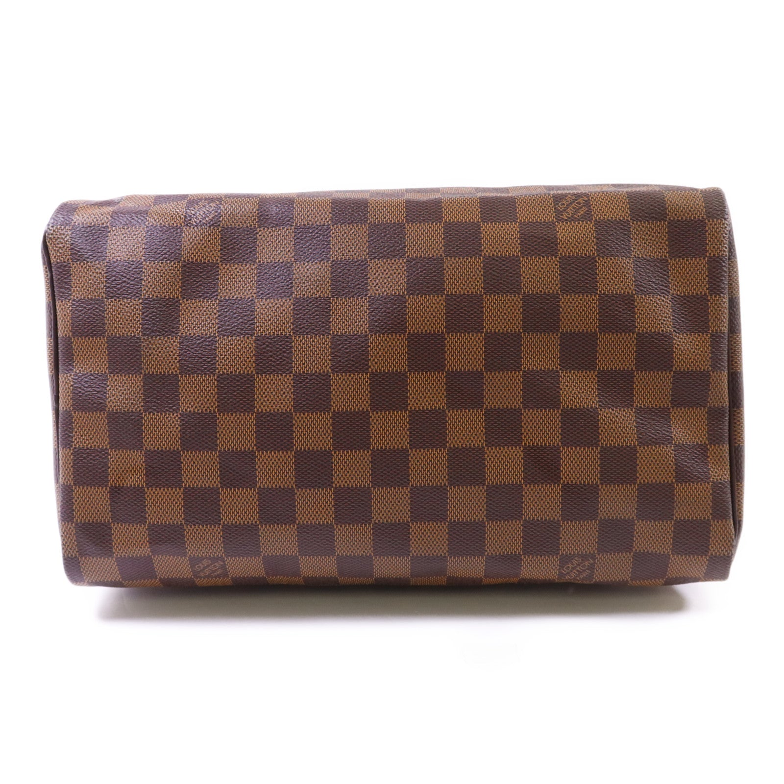 LOUIS VUITTON Damier Speedy 30金扣手挽袋