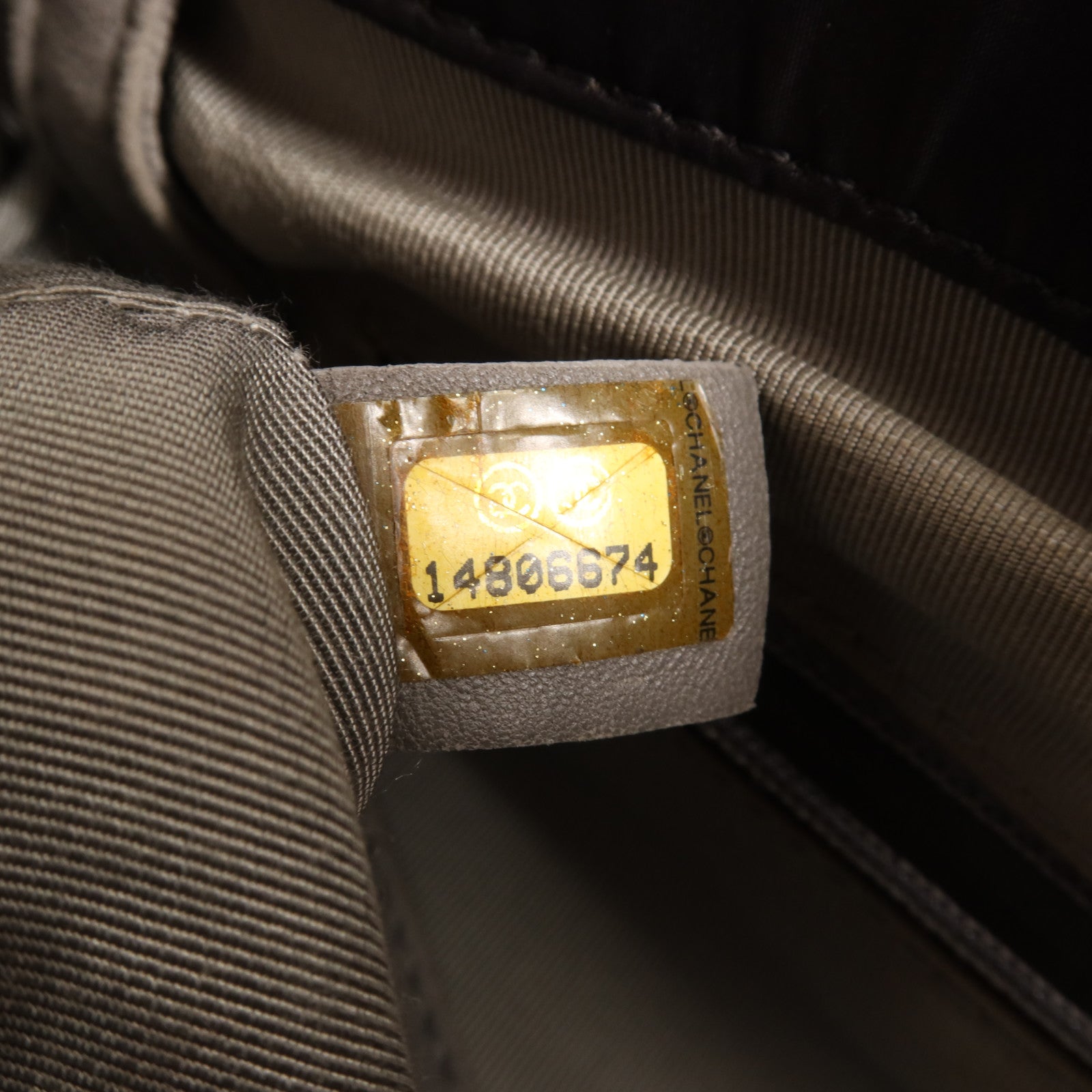 CHANEL 尼龍Shoulder Bag銀扣鏈帶肩背袋