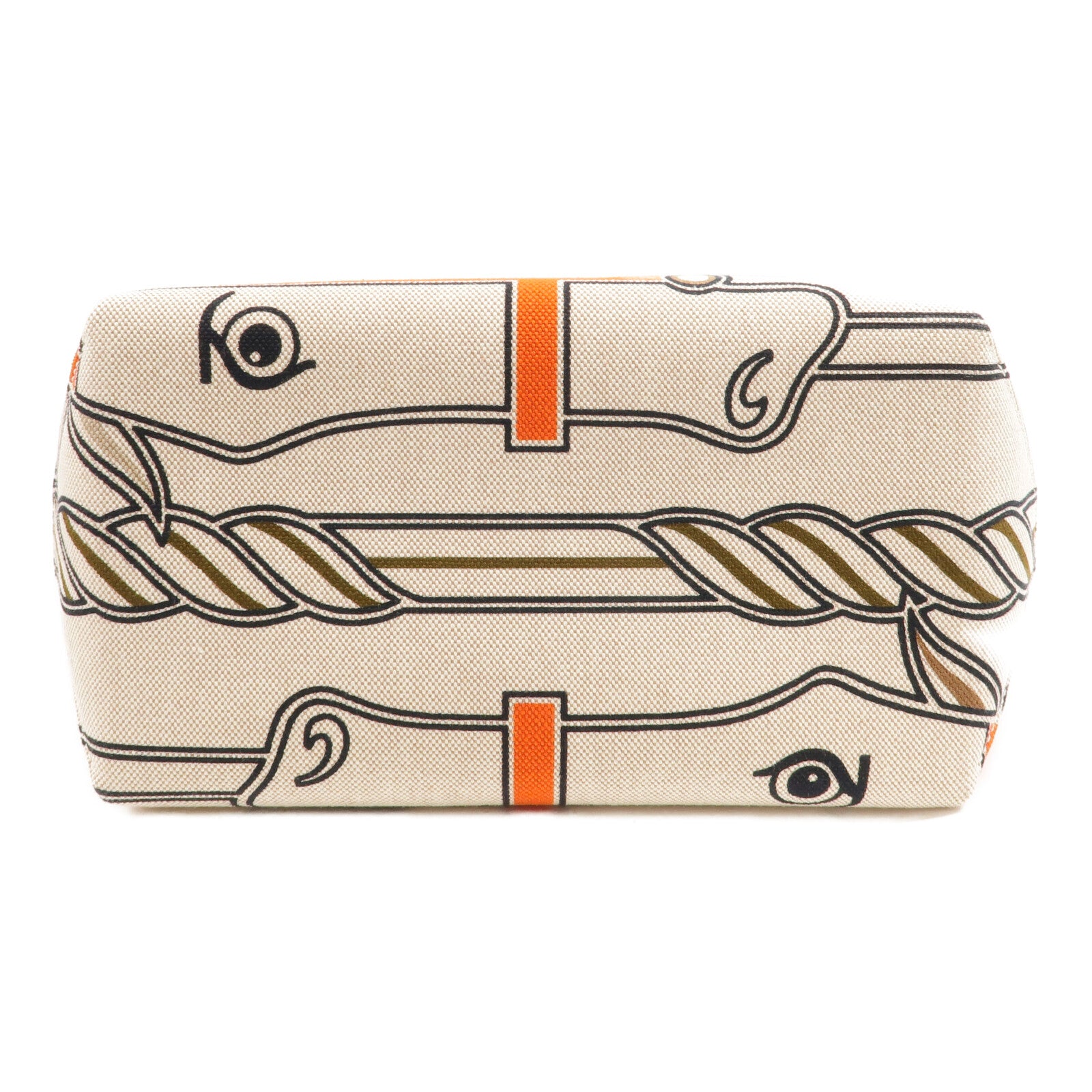 HERMES 帆布/Swift皮革Steeple 25手挽袋Gold/Ecru