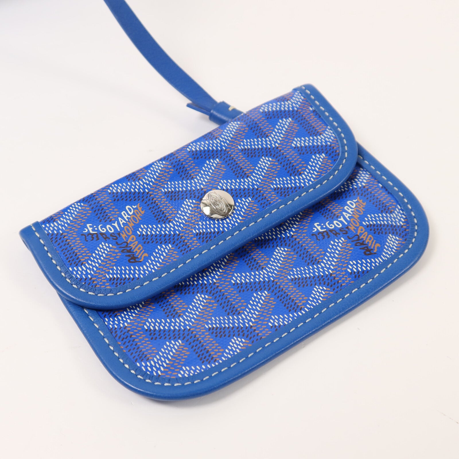 GOYARD 塗層帆布Anjou Mini銀扣手挽袋