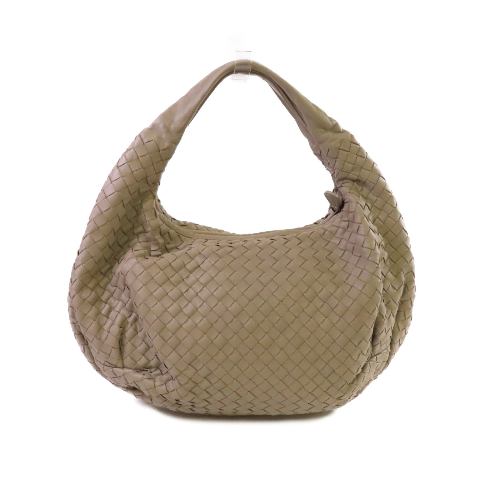 BOTTEGA VENETA 織紋皮革Shoulder Bag肩背袋灰色