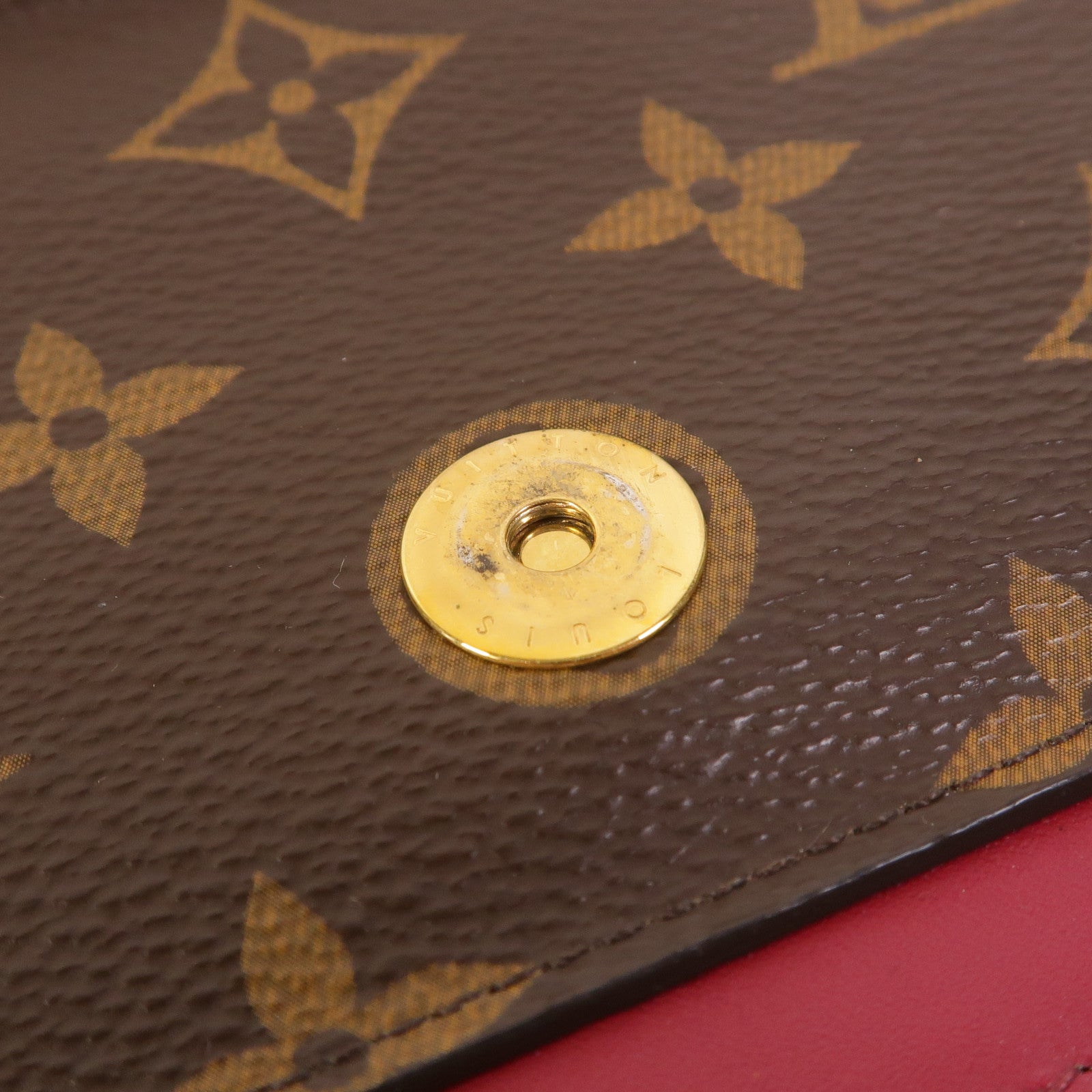 LOUIS VUITTON Monogram Portefeuille Flore鏈帶肩背袋