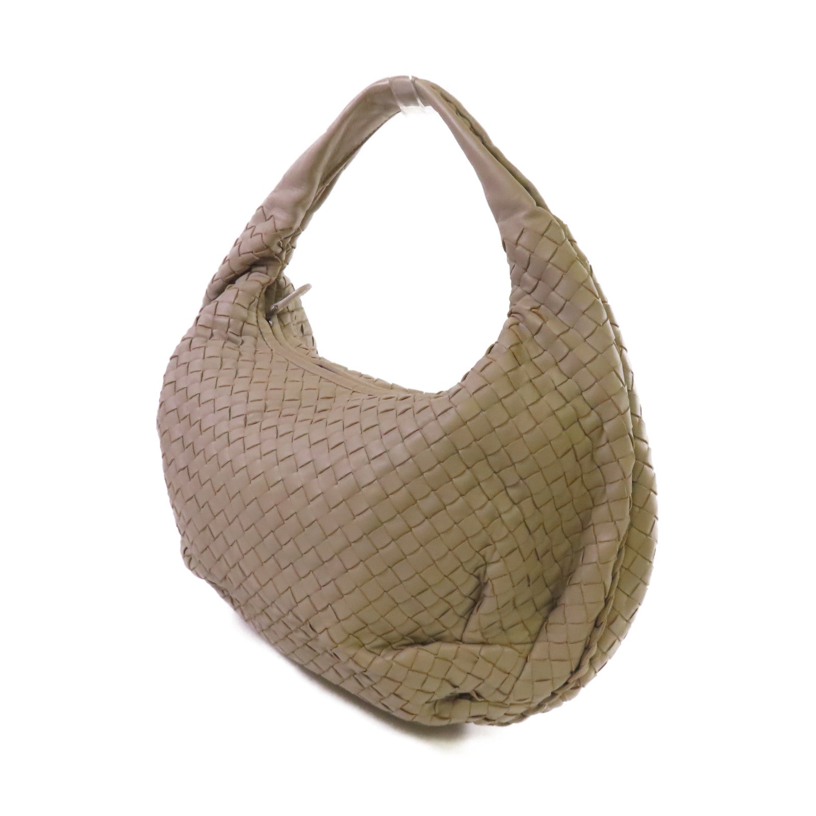 BOTTEGA VENETA 織紋皮革Shoulder Bag肩背袋灰色