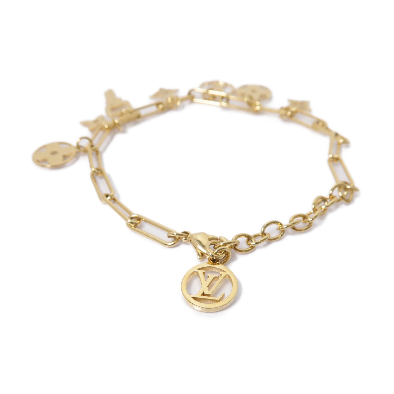 LOUIS VUITTON 金屬Bracelet手鏈金色