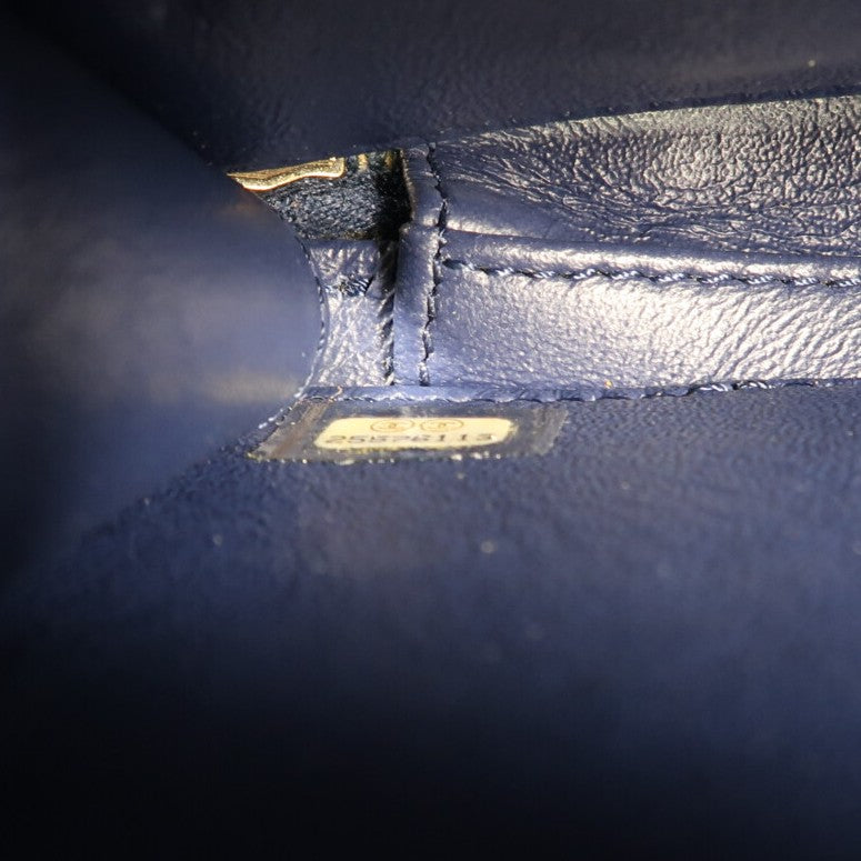 CHANEL 斜紋軟呢Vanity Case金扣鏈帶肩背袋