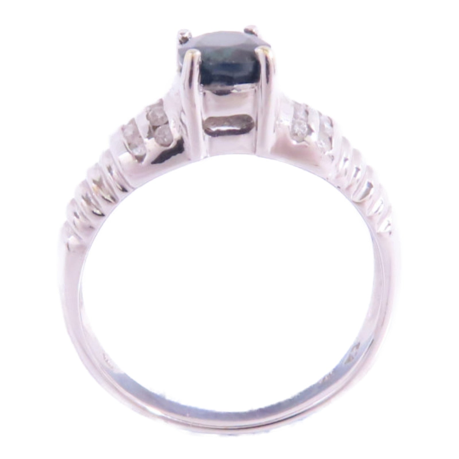JEWELRY 14K白金/藍寶石Sapphira Ring戒指US#5.75