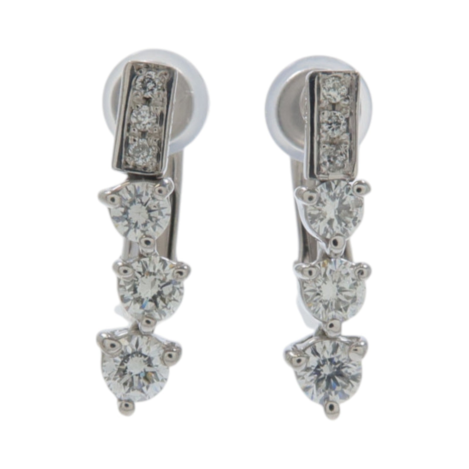 JEWELRY 18K/14K白金Diamond Earrings鑽石耳環