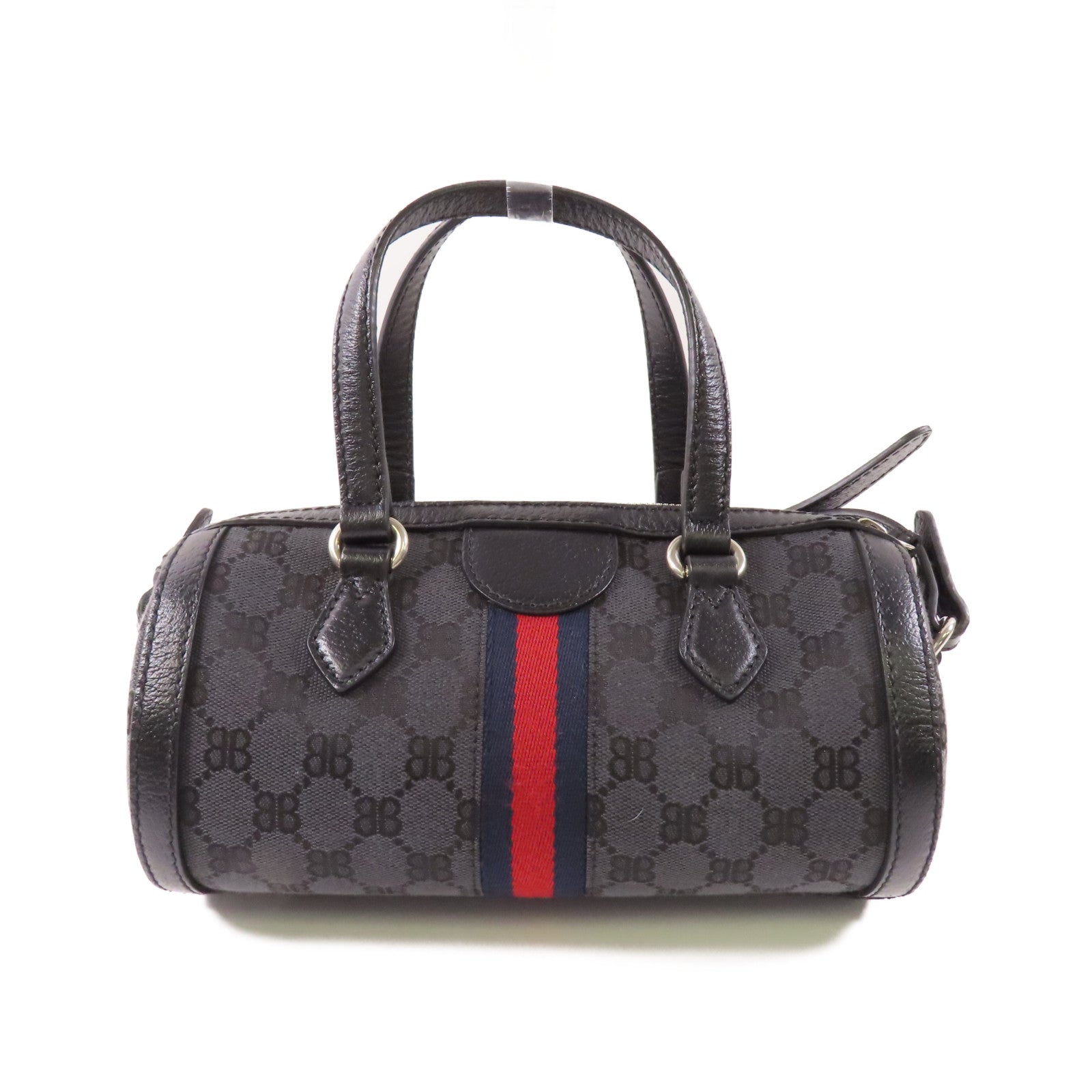 BALENCIAGA 帆布Balenciaga X Gucci Hacker Project銀扣手挽肩背兩用袋