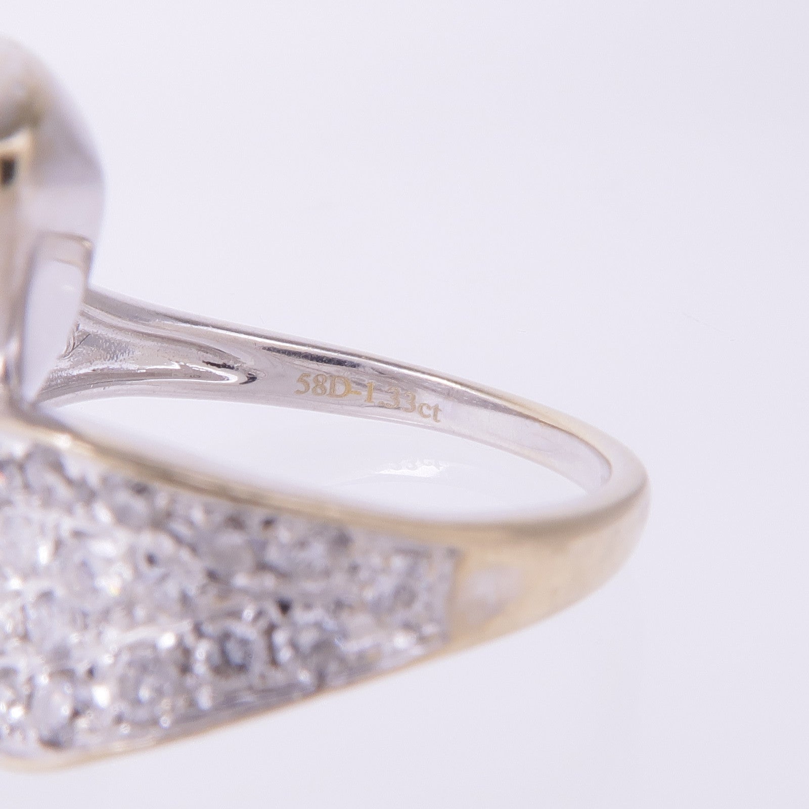 JEWELRY 【激減優惠】18K白金Diamond Ring鑽石戒指US#7.25