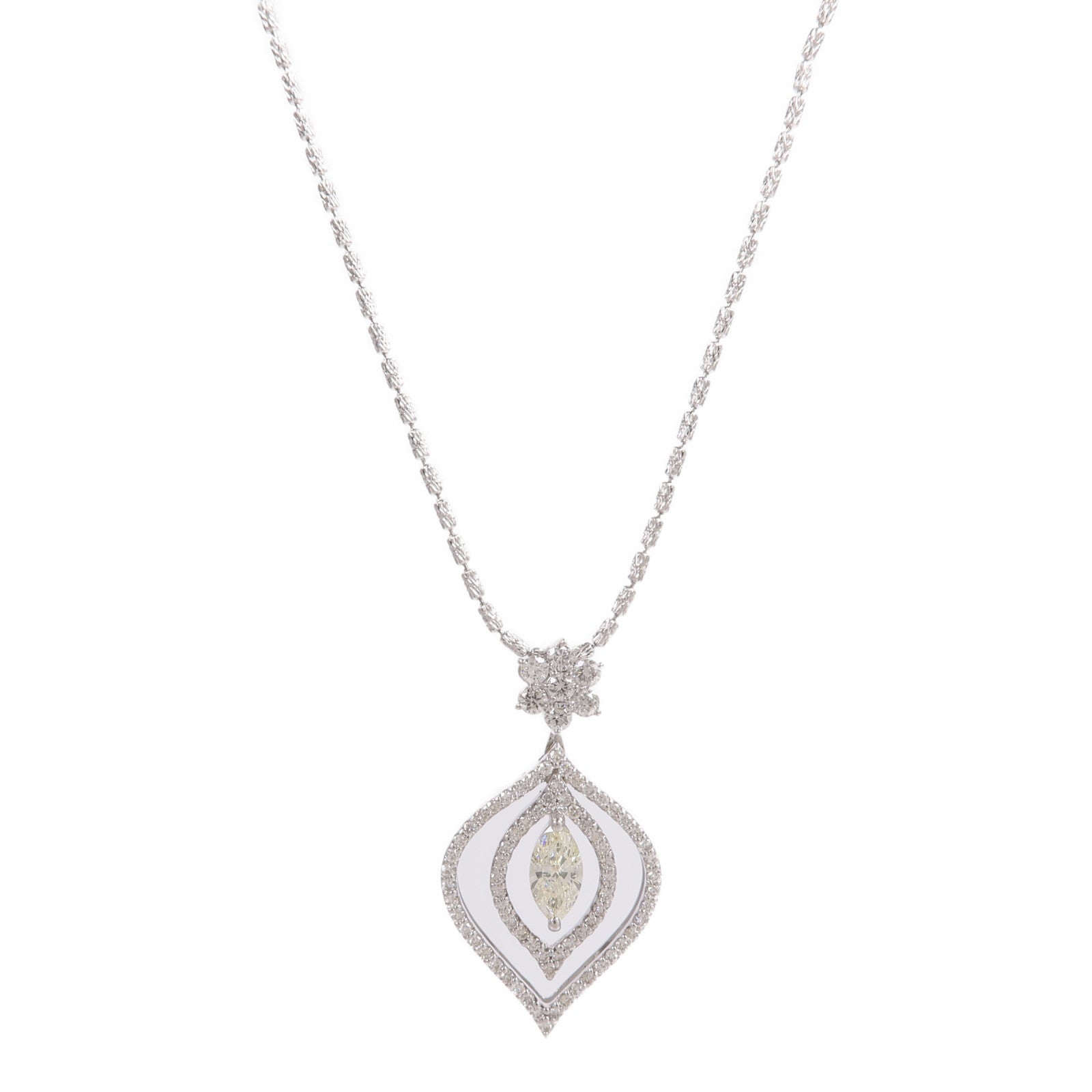 JEWELRY 【激減優惠】18K白金Diamond Necklace鑽石項鍊