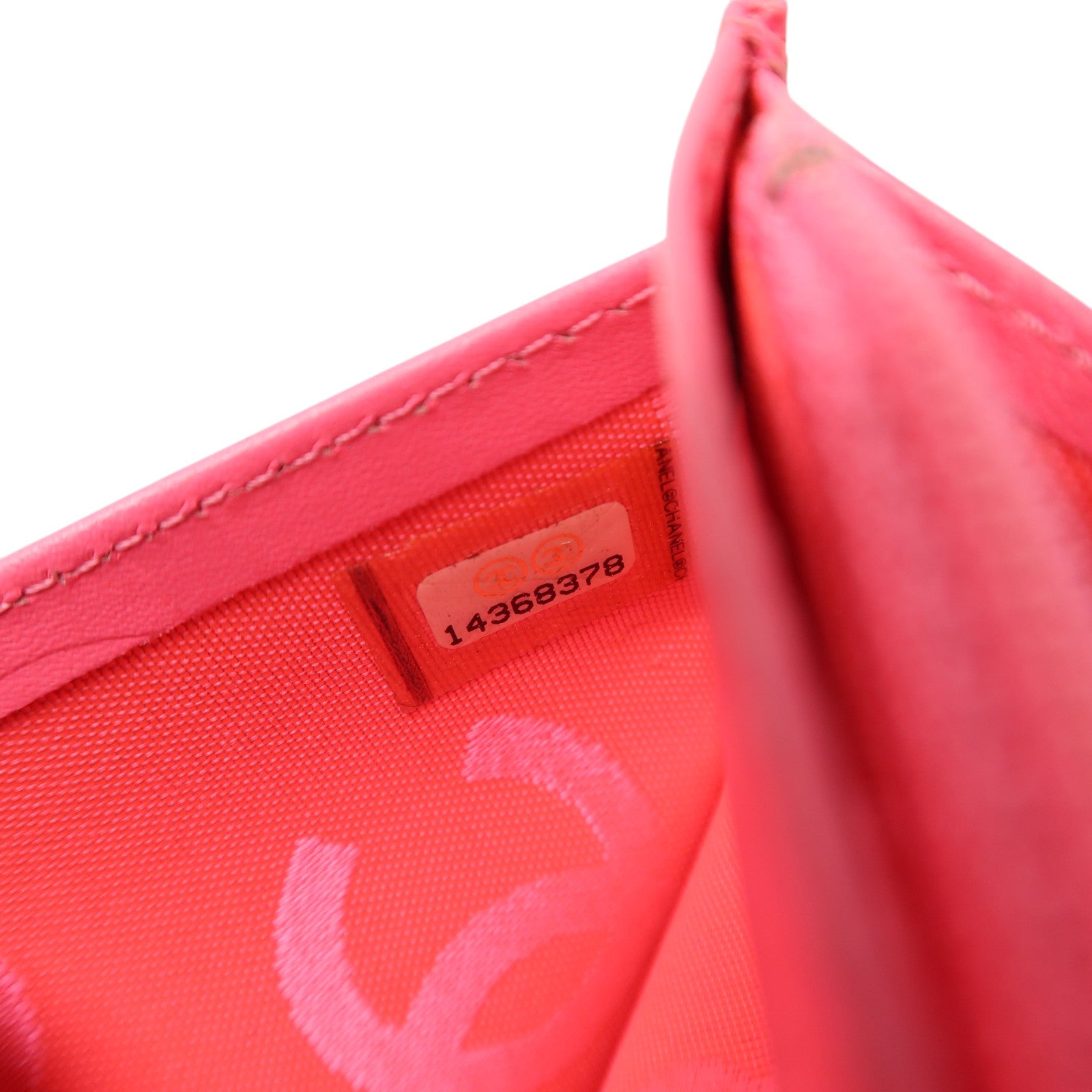 CHANEL 牛皮皮革Cambon Long Wallet銀扣長錢包
