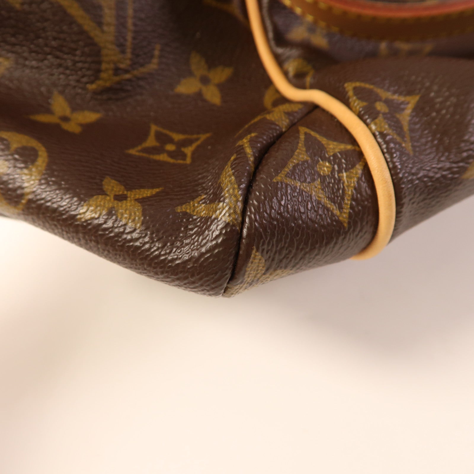 LOUIS VUITTON Monogram Totally MM金扣肩背袋棕色