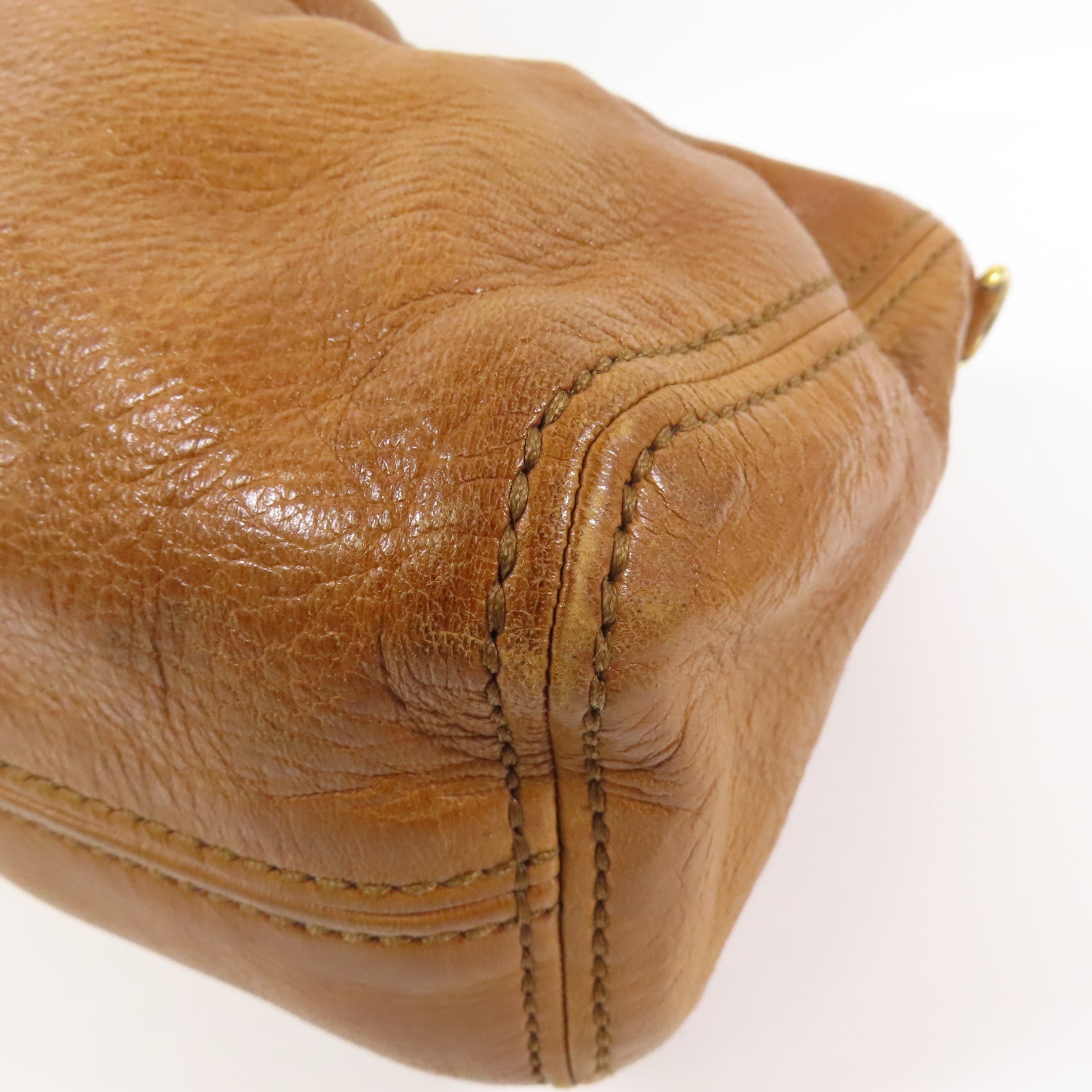 Miu Miu 牛皮皮革2 Way Shoulder金扣手挽肩背兩用袋