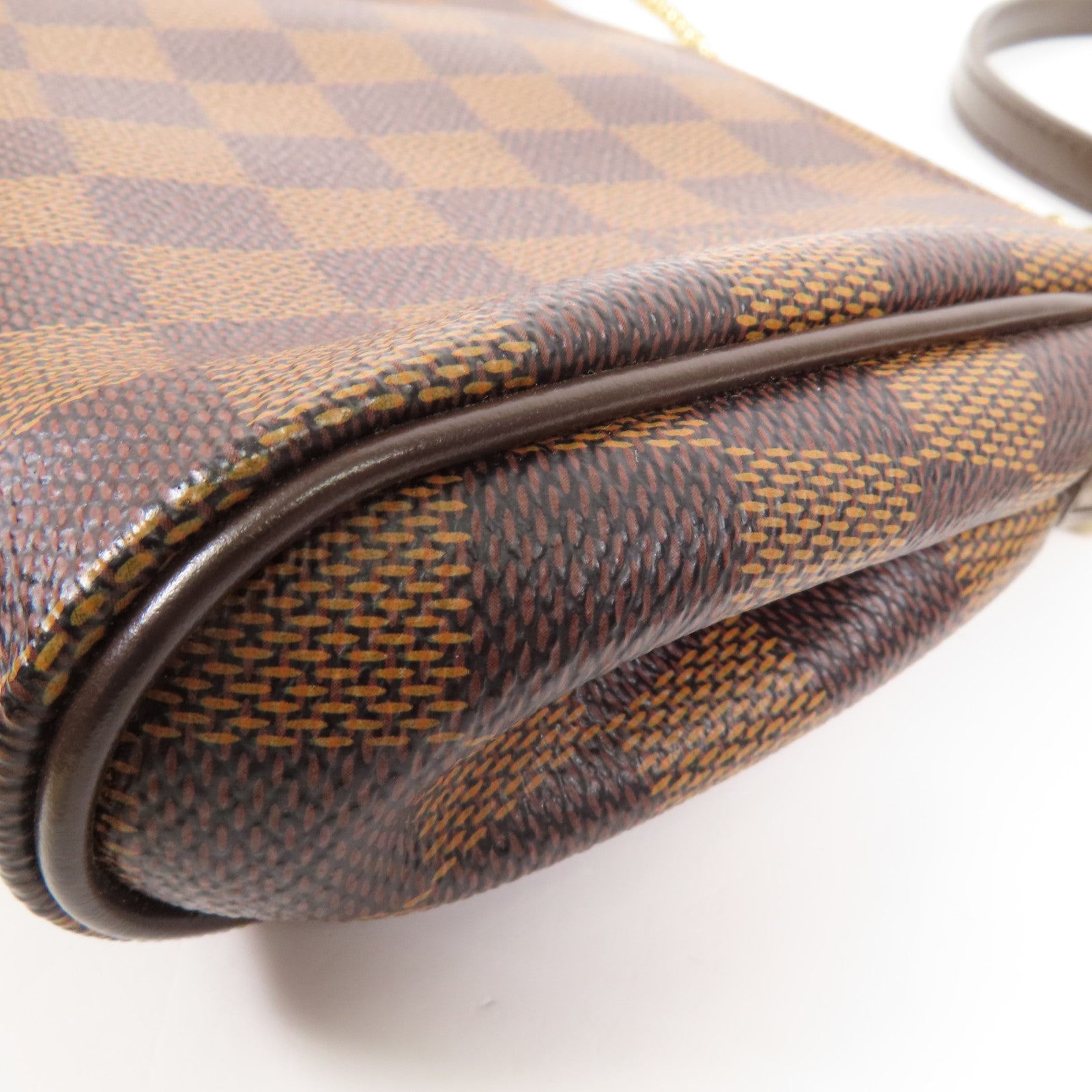 LOUIS VUITTON Damier Eva金扣手挽肩背兩用袋