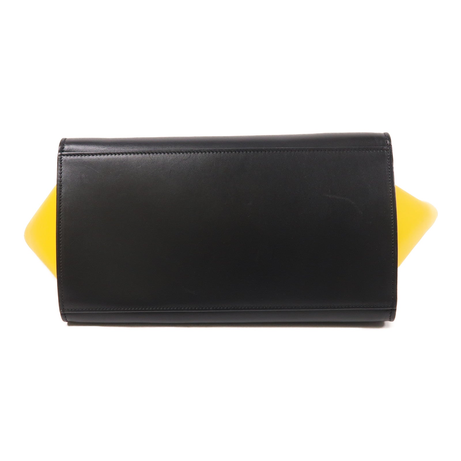 CELINE 牛皮皮革Trapeze銀扣手挽肩背兩用袋