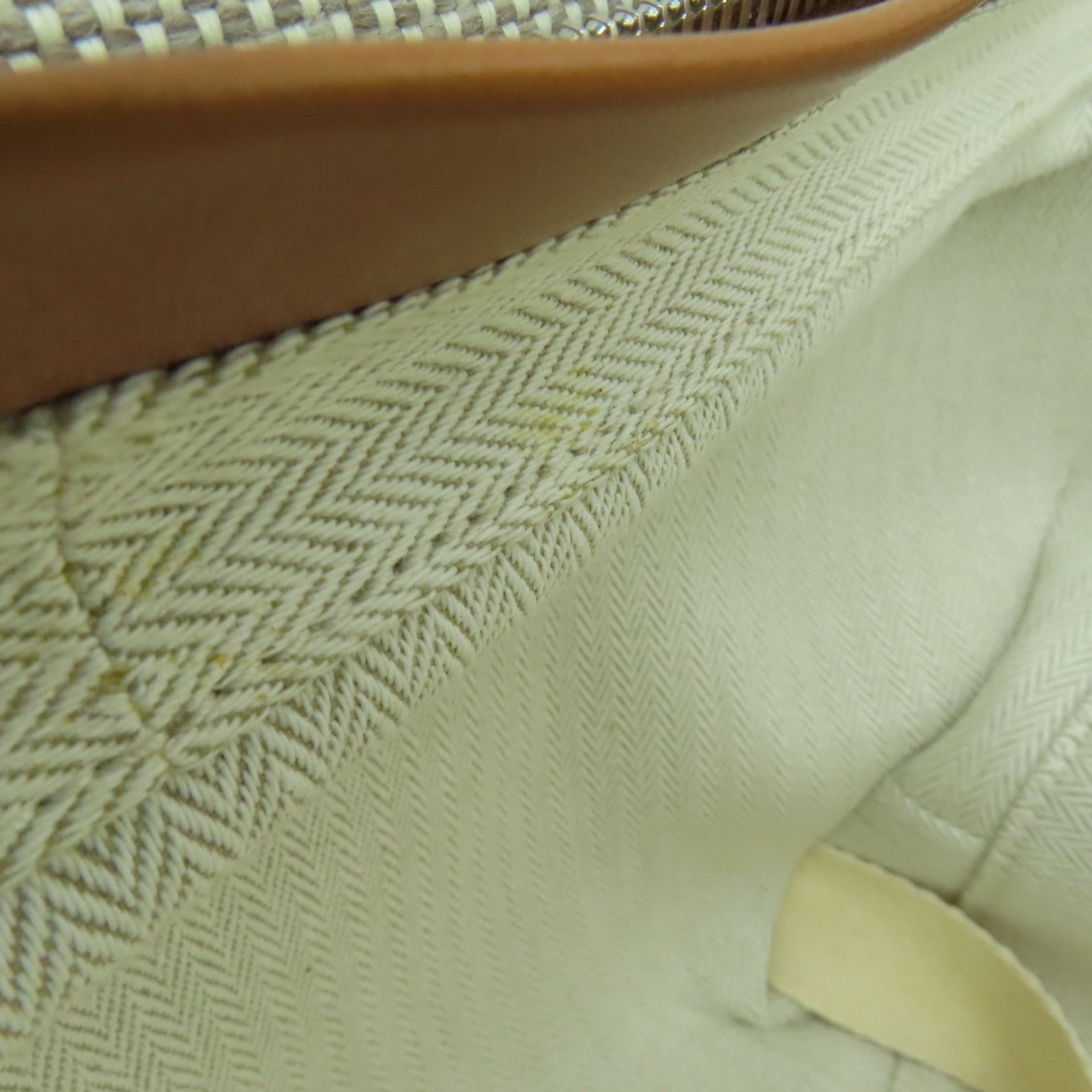 HERMES 【激減優惠】帆布Caleche Rolling Luggage銀扣行李箱米色/啡色