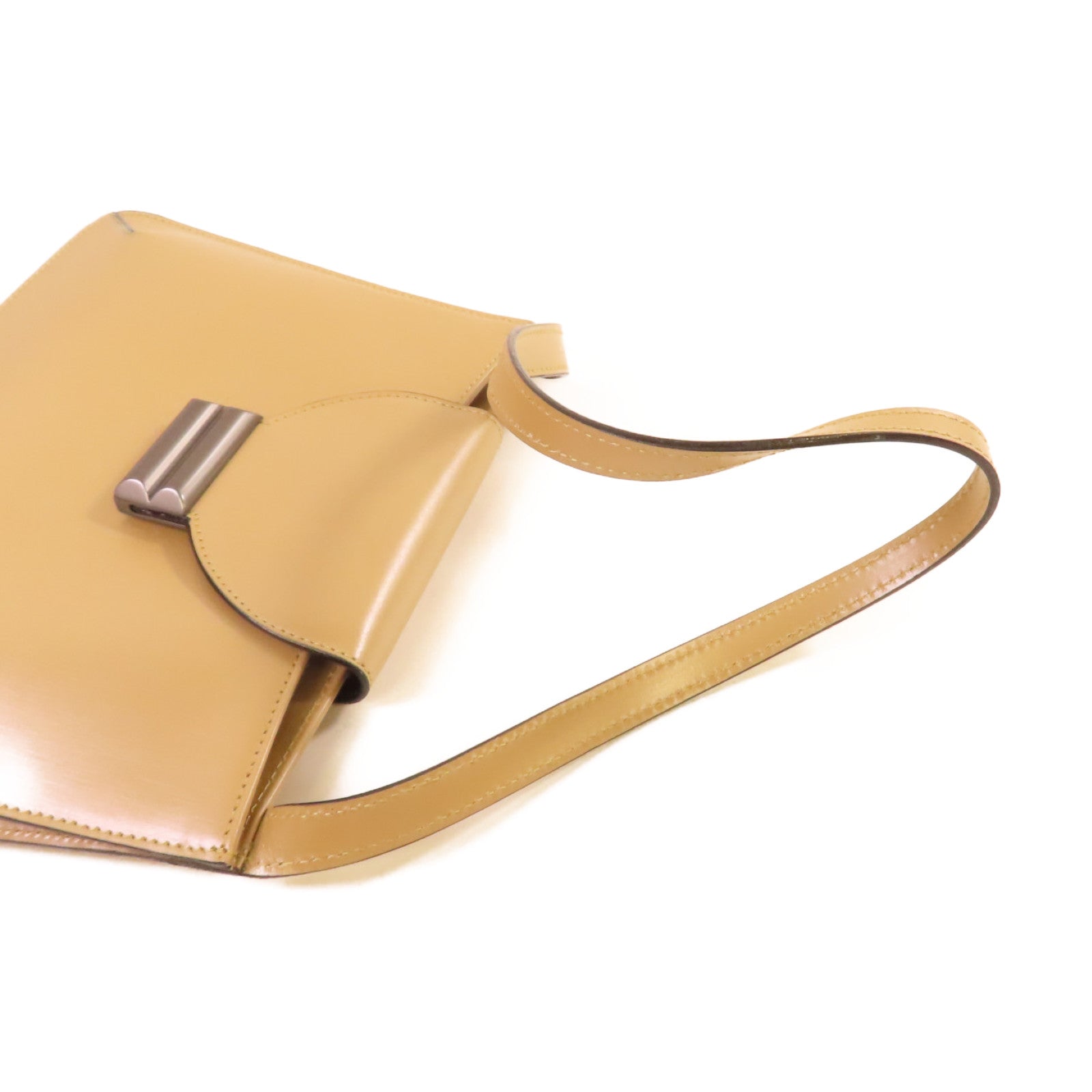 BALLY 牛皮皮革Handbag手挽袋杏色