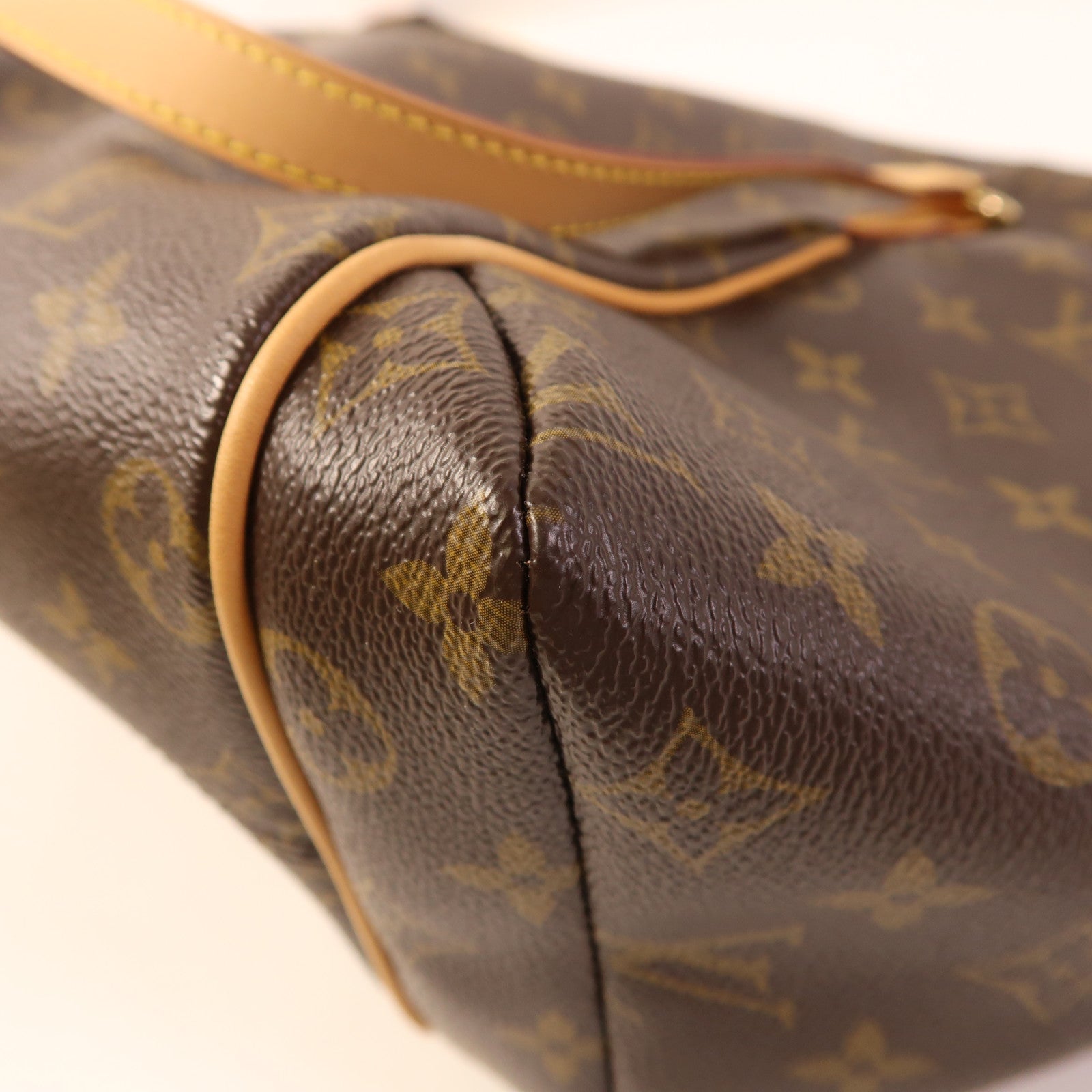 LOUIS VUITTON Monogram Totally MM金扣肩背袋棕色