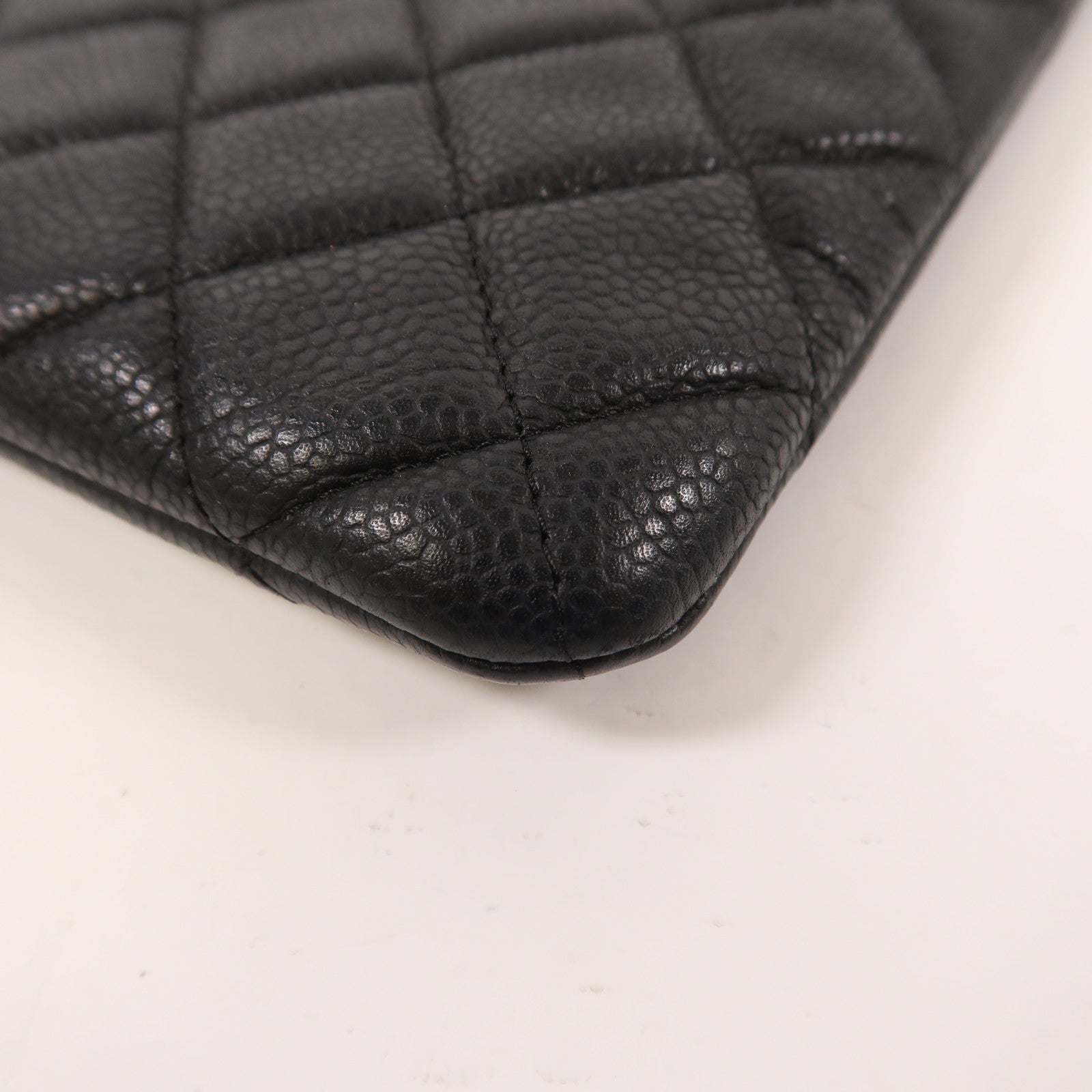 CHANEL 牛皮皮革Clutch Bag銀扣手拿包