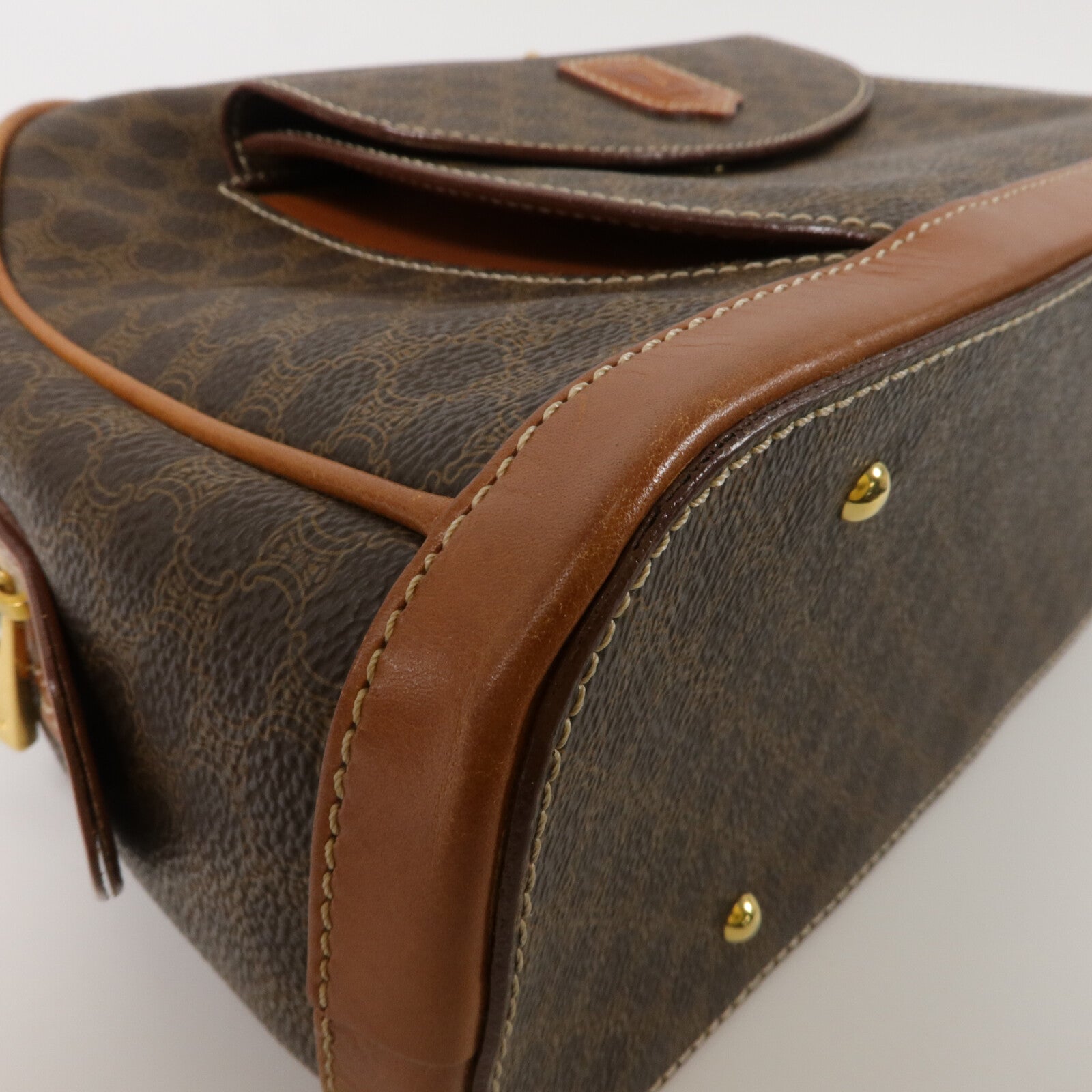 CELINE 塗層帆布Macadam Vintage Hand Bag手挽袋